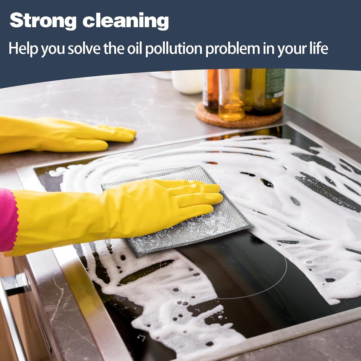 Paquete de 10 estropajos de acero inoxidable PIPUHA