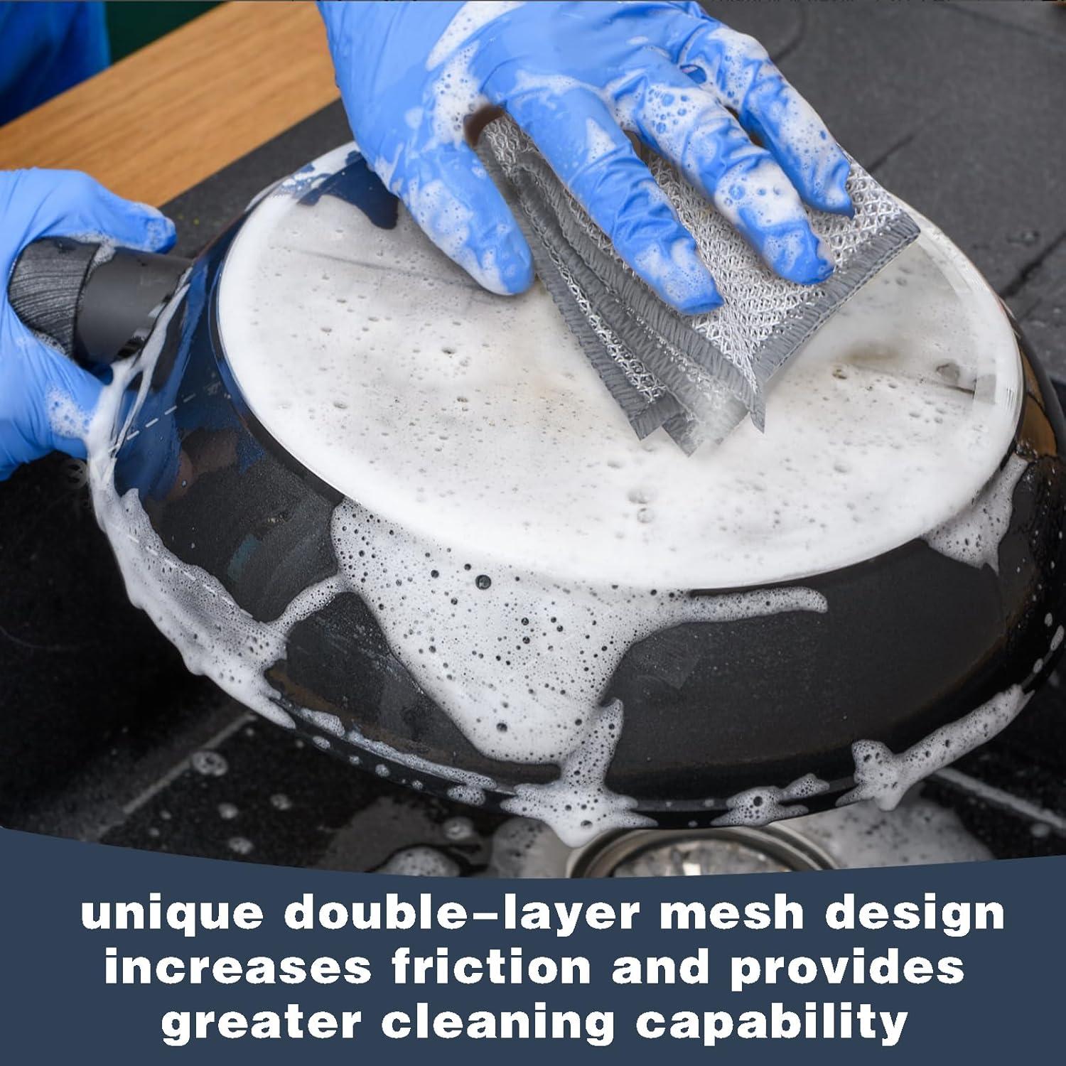 Paquete de 10 estropajos de acero inoxidable PIPUHA