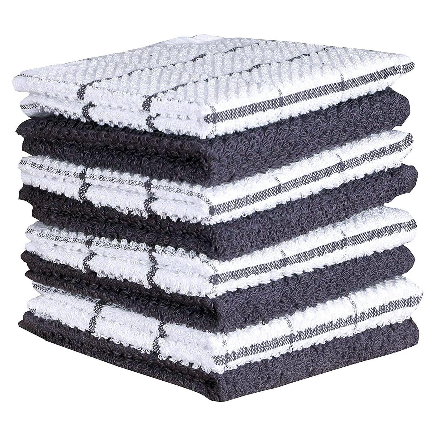 Juego de Paños de Cocina AMOUR INFINI 8 Piezas Algodón 30x30cm