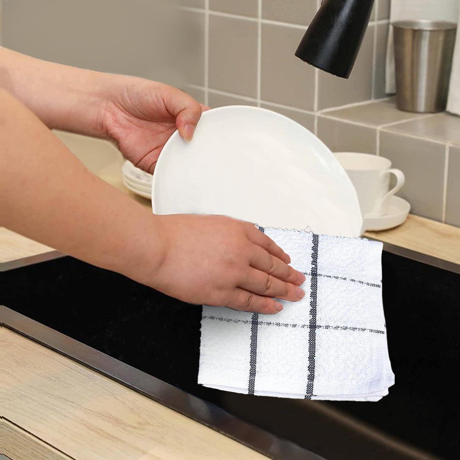 Juego de Paños de Cocina AMOUR INFINI 8 Piezas Algodón 30x30cm