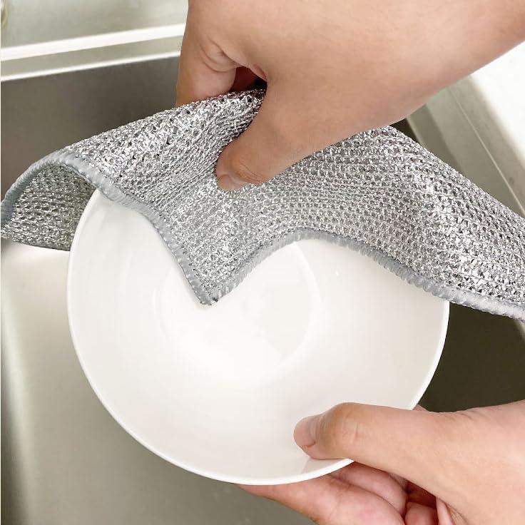 Paños de Limpieza Biaoyun 10 Unidades Malla de Alambre 20x20cm