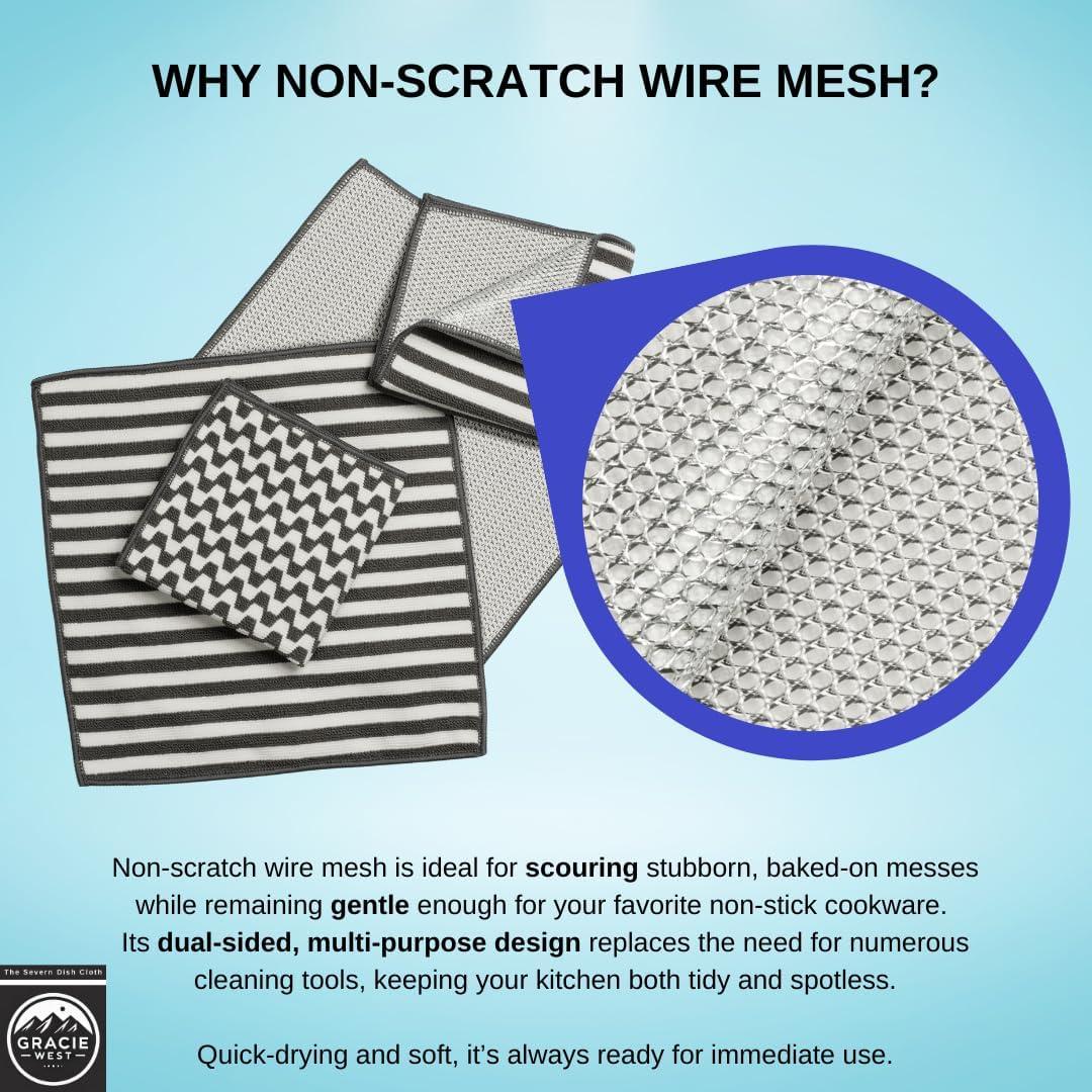 Paños de Cocina Gracie West Severn 4 Unidades Microfibra