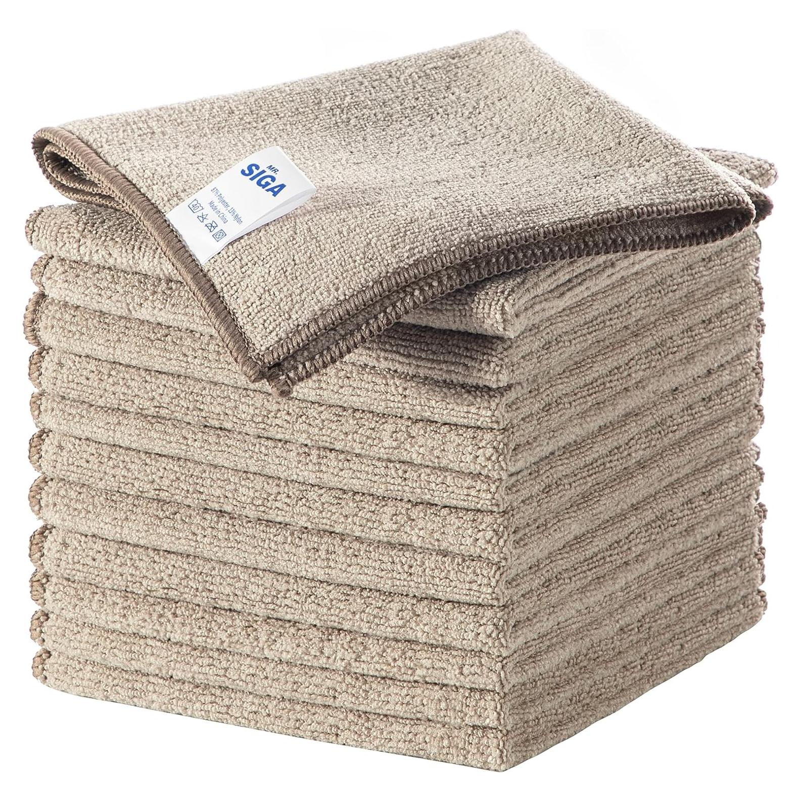 Paños de Microfibra MR.SIGA 32x32 cm, Paquete de 12