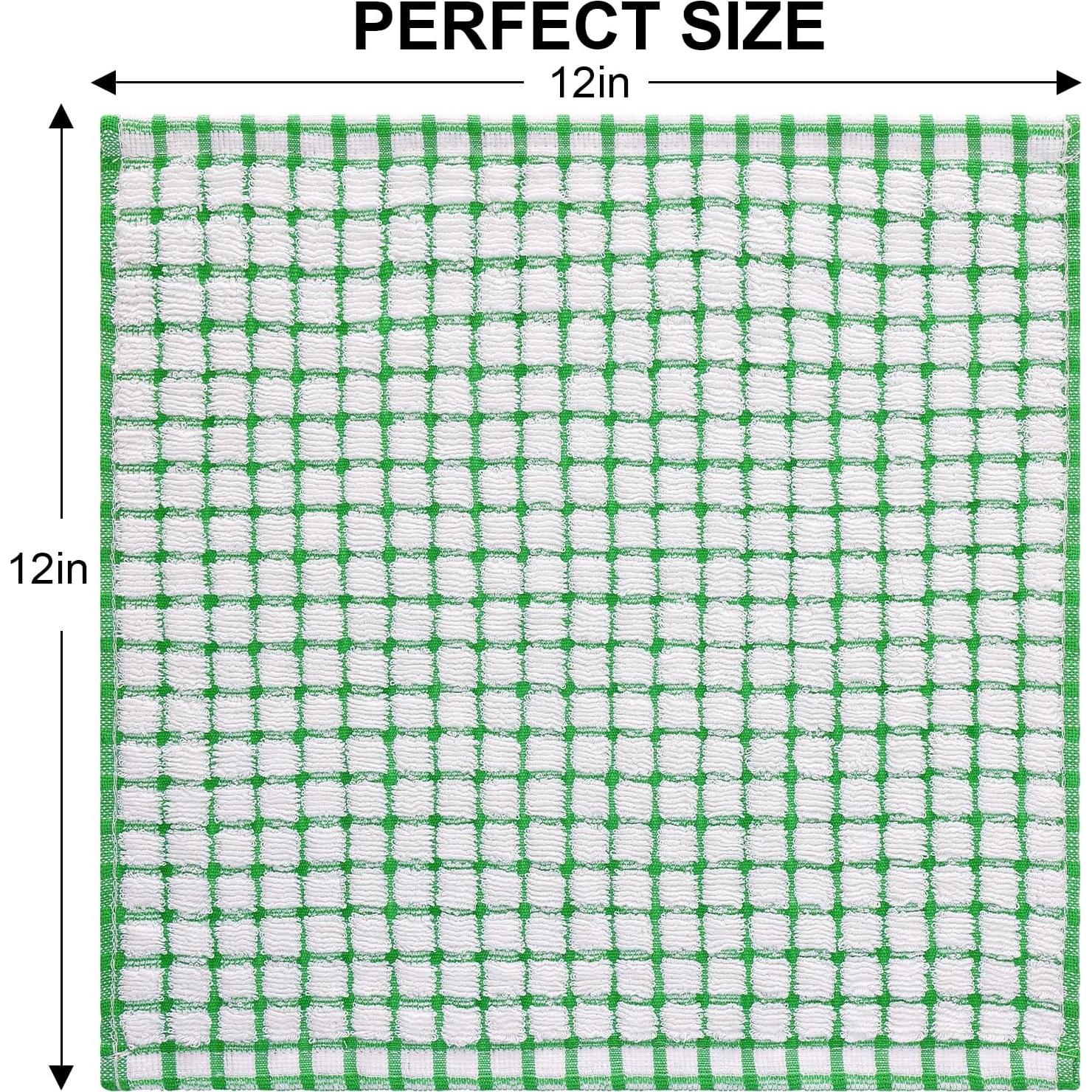 Kitinjoy Toallas de Cocina de Algodón 8 Piezas 30x30 cm