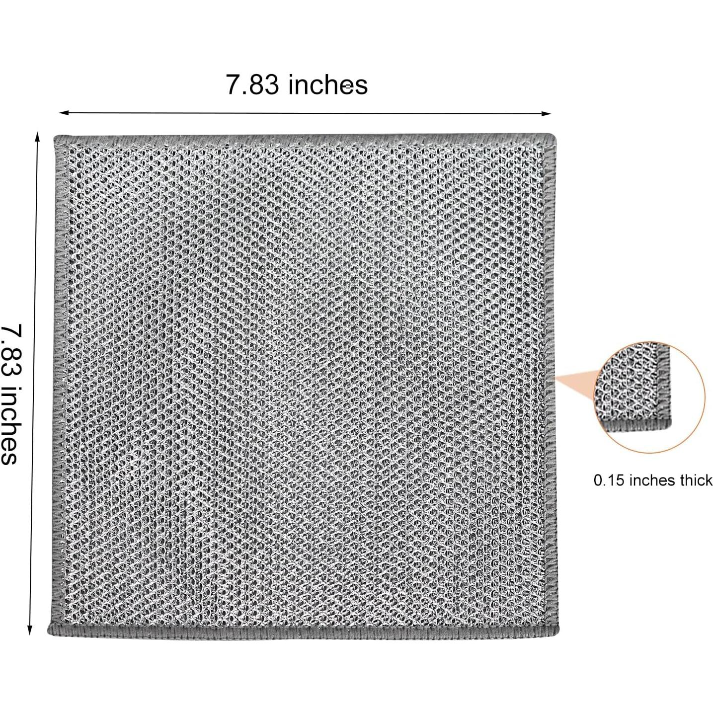 Paño de limpieza reutilizable Liuzouwin 10 piezas 19,9 cm