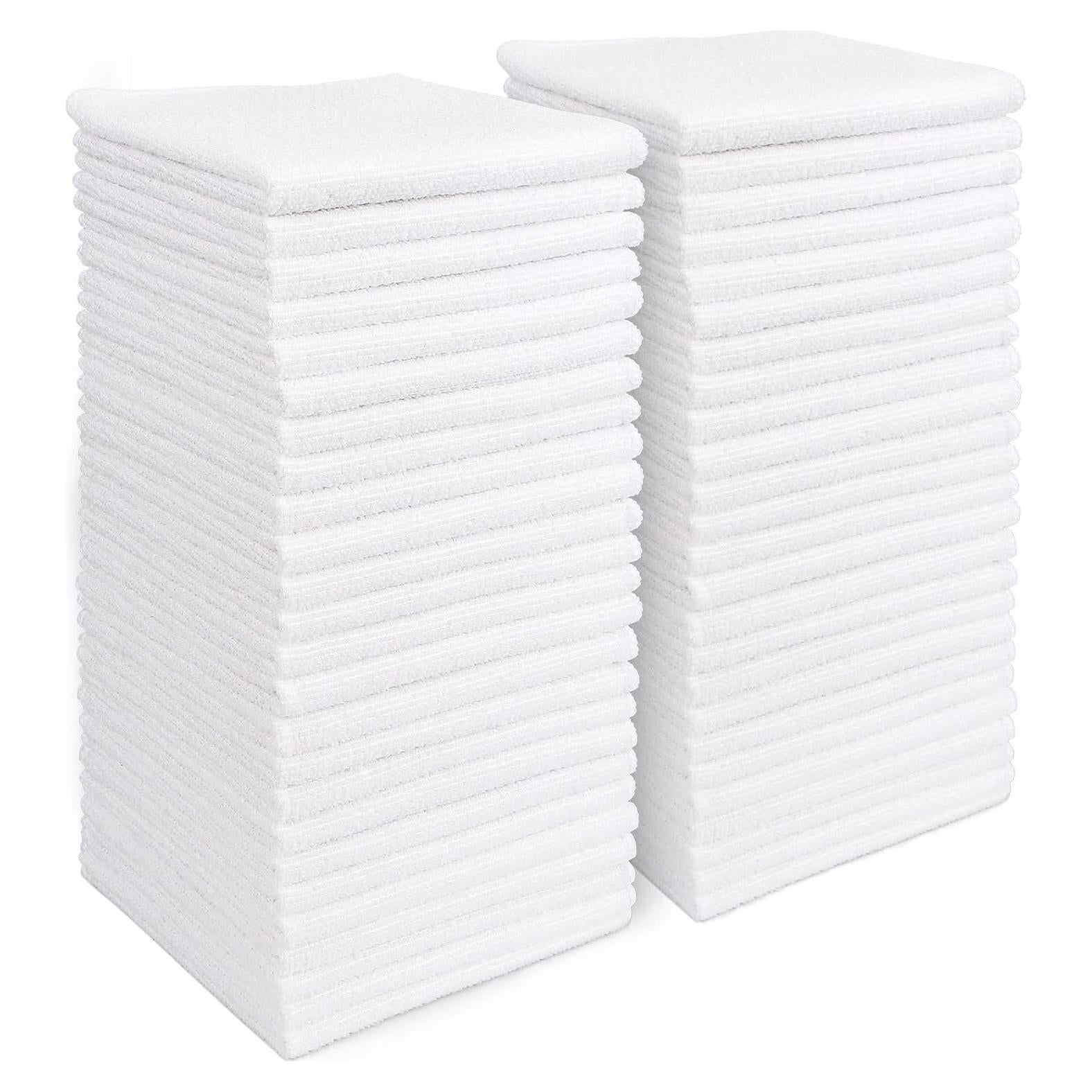 Paños de Microfibra AIDEA Blancos 50PK 29x29 cm
