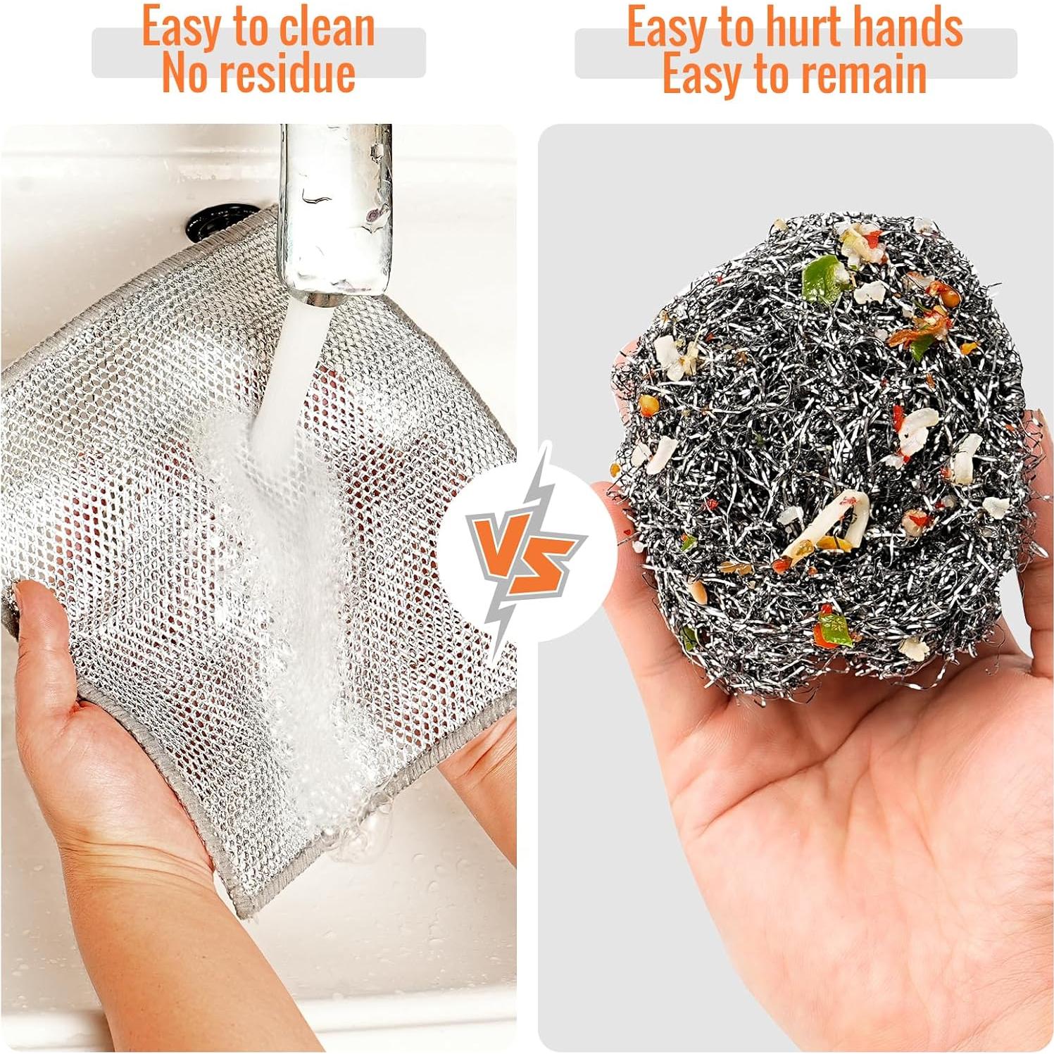 6 Paños de Cocina Dazhuocs de Alambre Multifuncionales 20cm