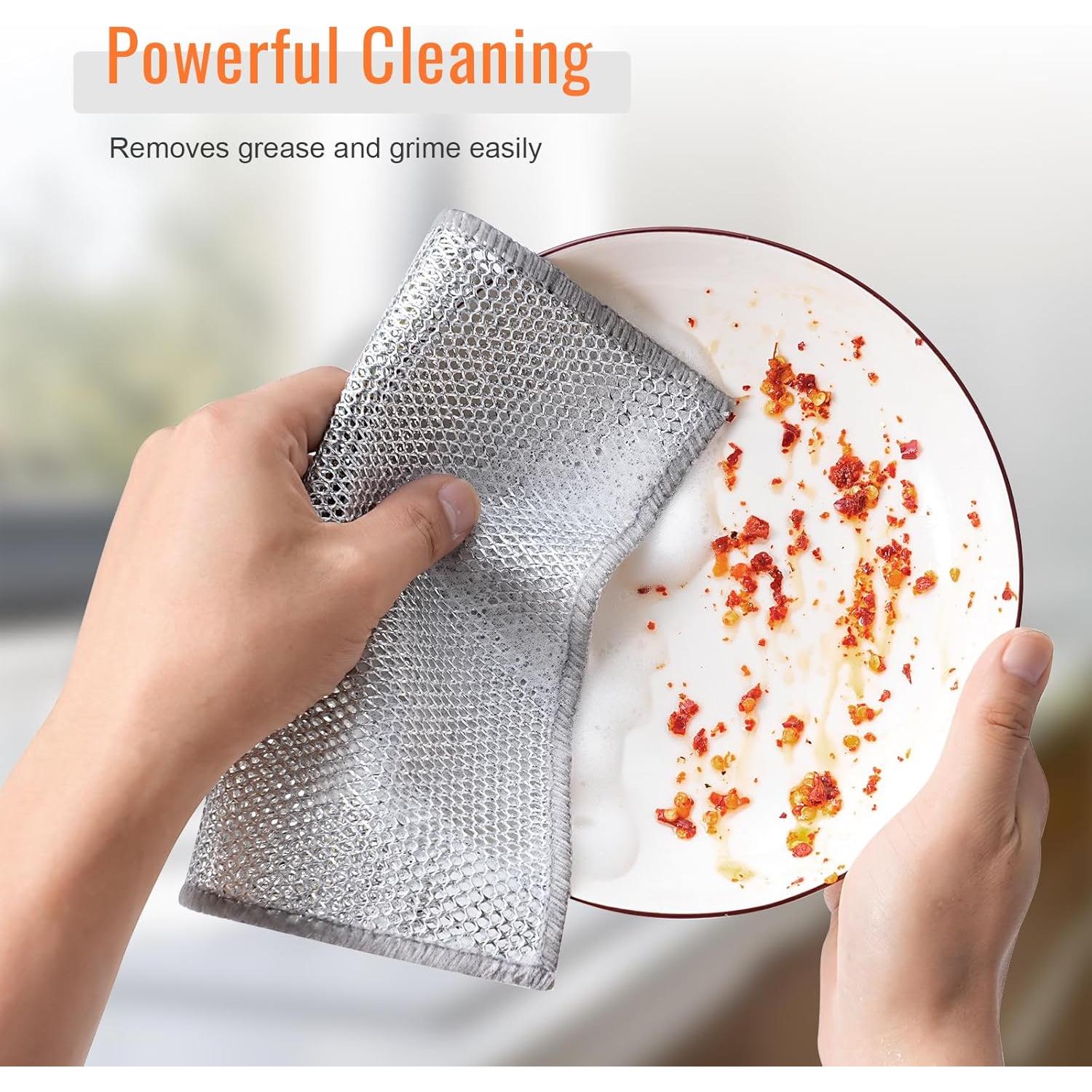 6 Paños de Cocina Dazhuocs de Alambre Multifuncionales 20cm