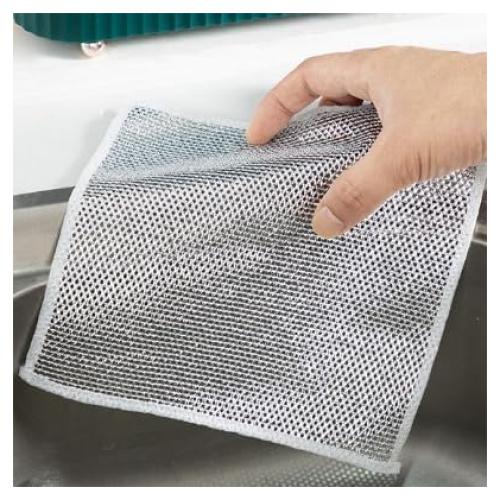 10 Paños de Cocina Biaoyun de Microfibra 19.81 cm - Plata