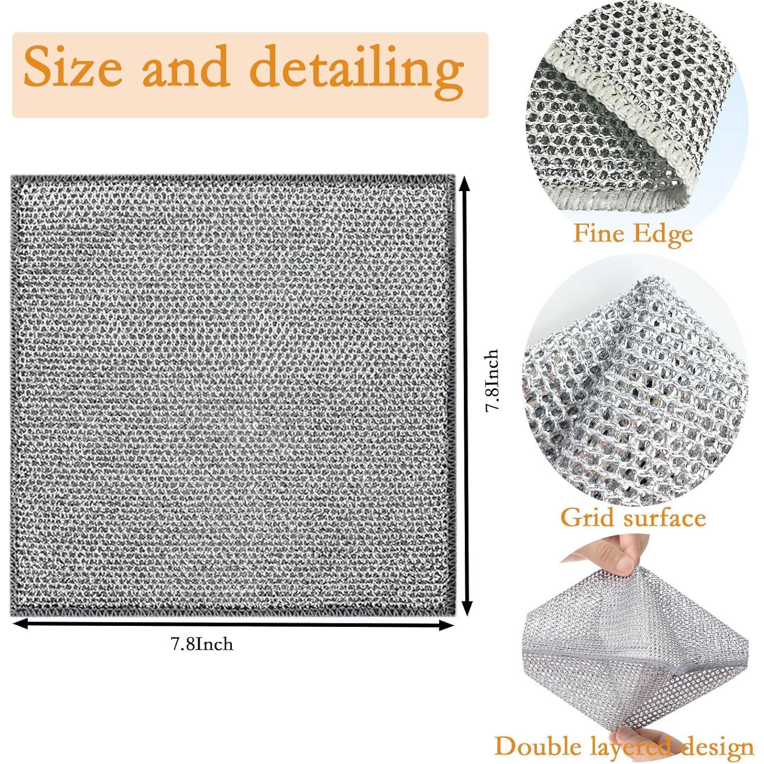 10 Paños de Limpieza Doble Capa XINGJIEYUN 20x20 cm