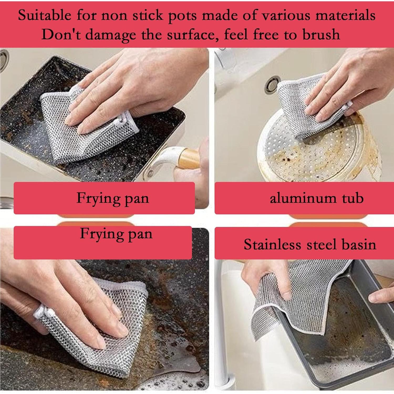 10 Paños de Limpieza Doble Capa XINGJIEYUN 20x20 cm