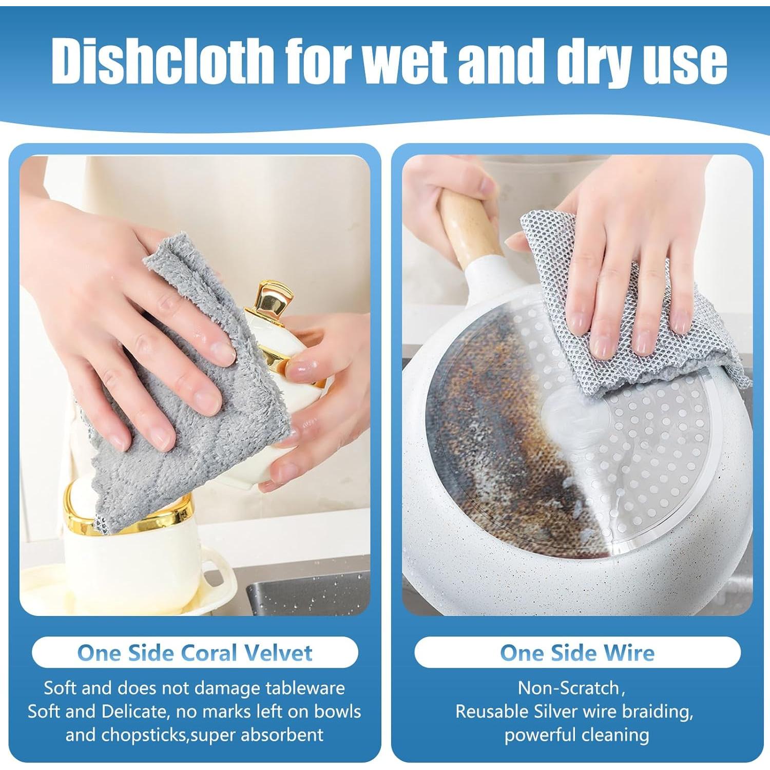 Paño de limpieza de alambre Veluvonas 3 piezas 25x25cm