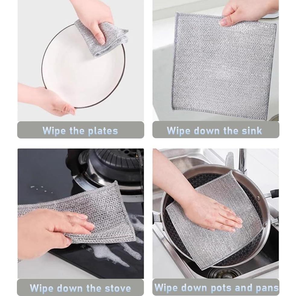 Trapos de Lavado de Platos Multifuncionales Yolistar 10PCS