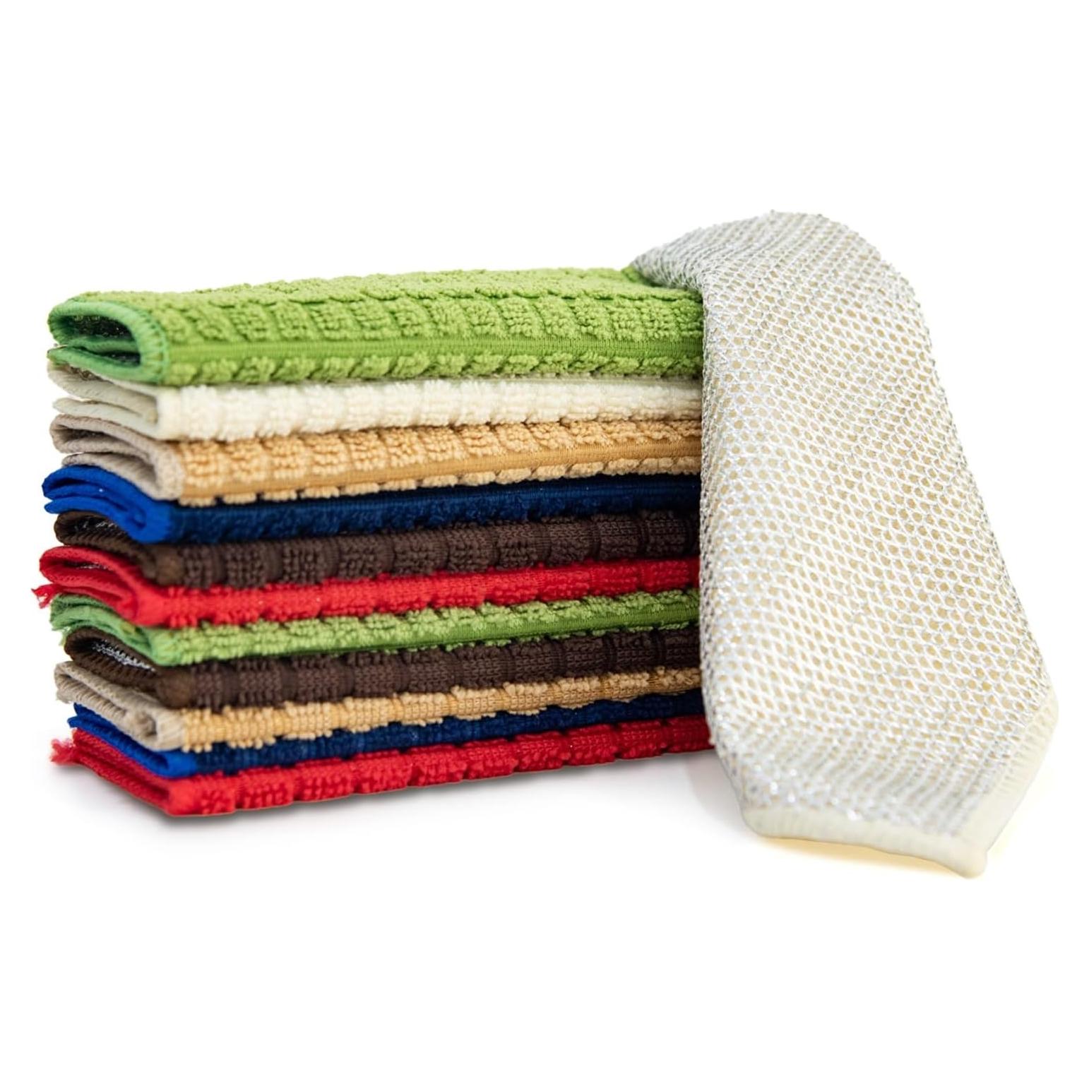 Paño de Cocina TOCOHO Doble Capa Microfibra 12 Piezas