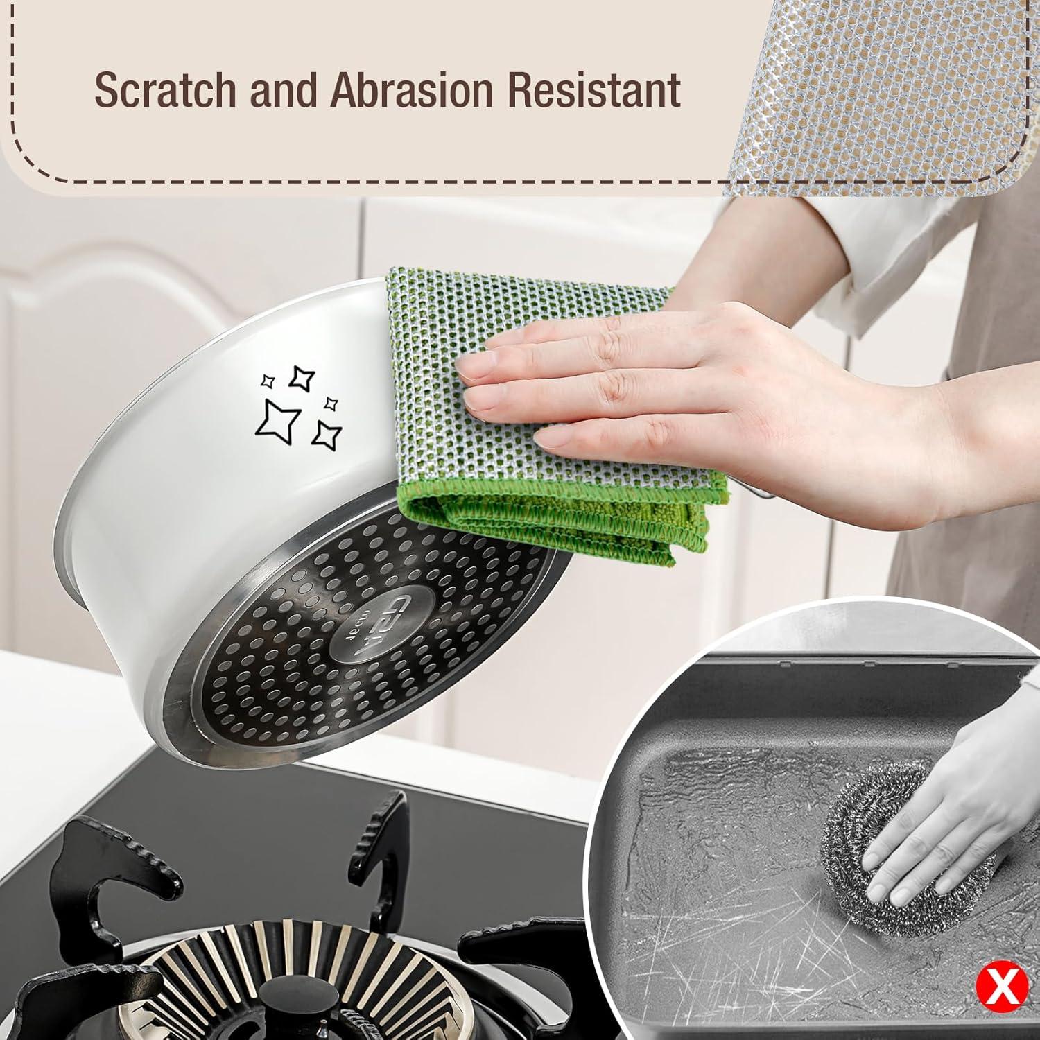 Paño de Cocina TOCOHO Doble Capa Microfibra 12 Piezas