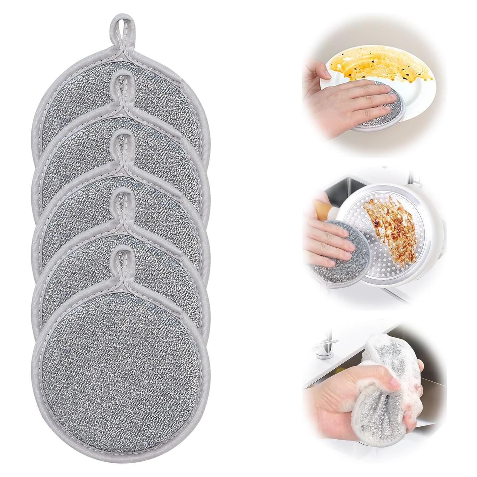 5 Trapos de Lavado de Platos Kwetss Reutilizables 12.5cm