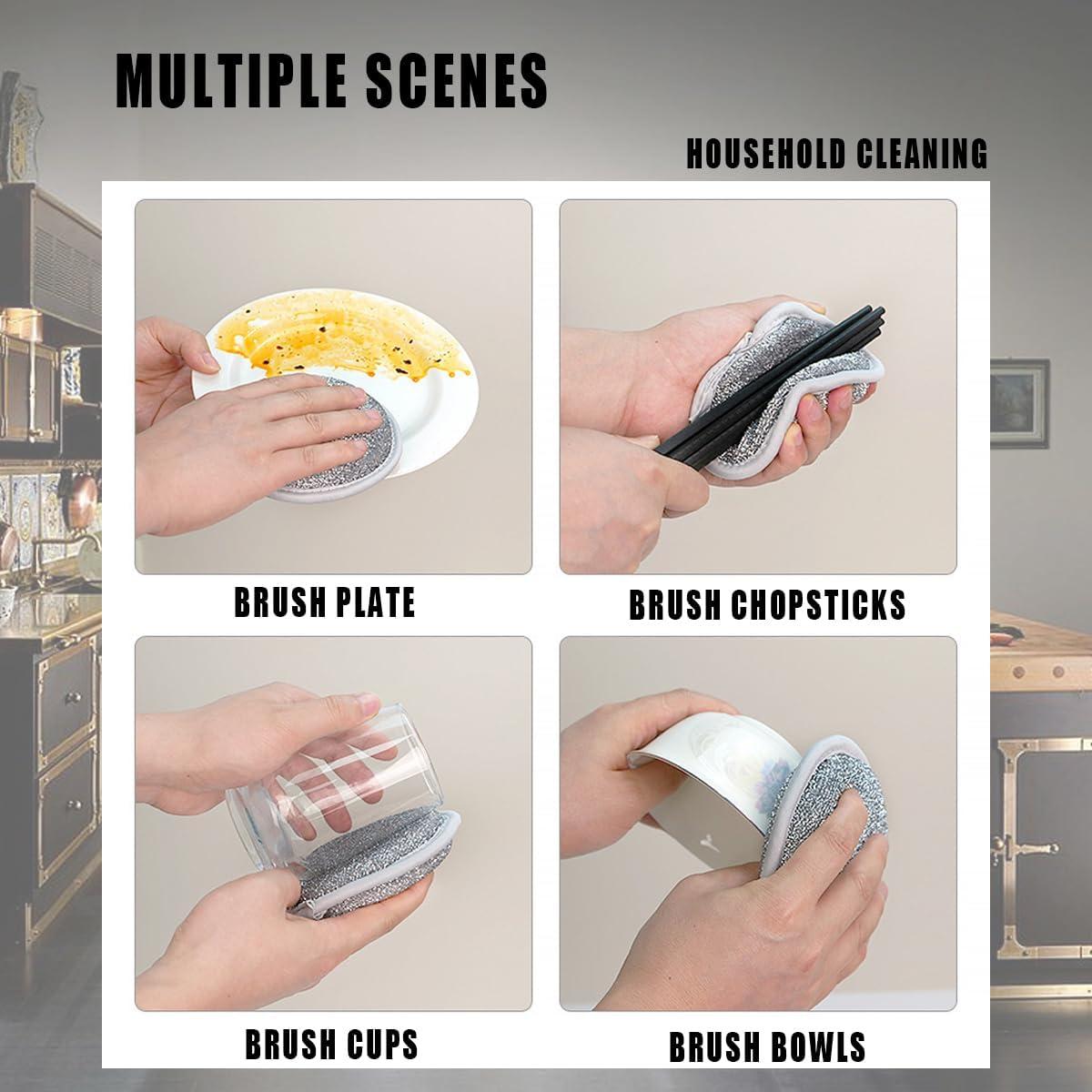 5 Trapos de Lavado de Platos Kwetss Reutilizables 12.5cm