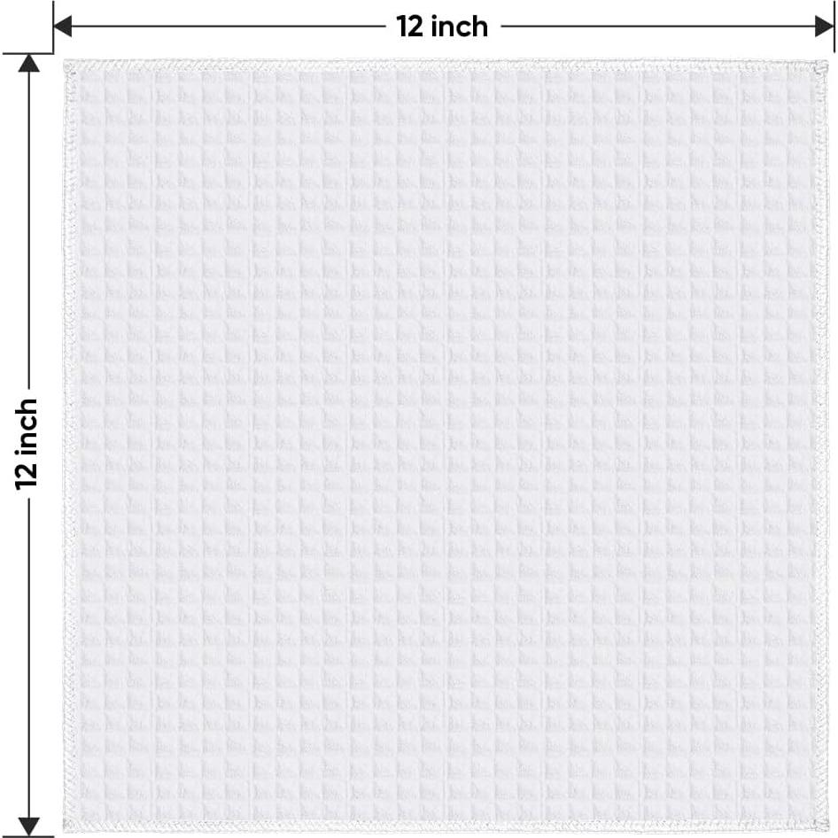 Paños de Microfibra HOMEXCEL 6 Unidades 30x30 cm Blanco