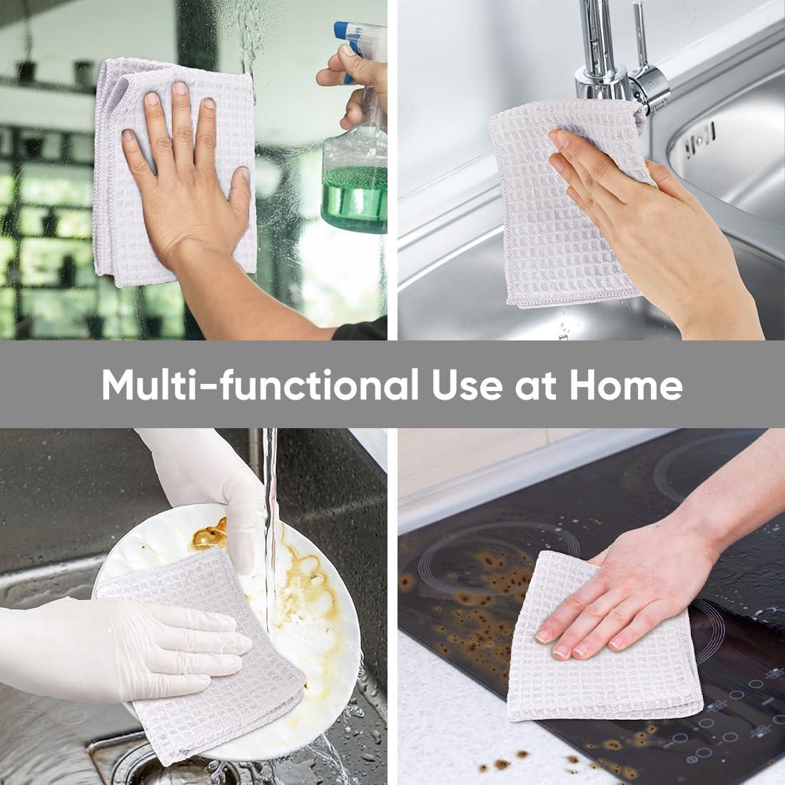 Paños de Microfibra HOMEXCEL 6 Unidades 30x30 cm Blanco