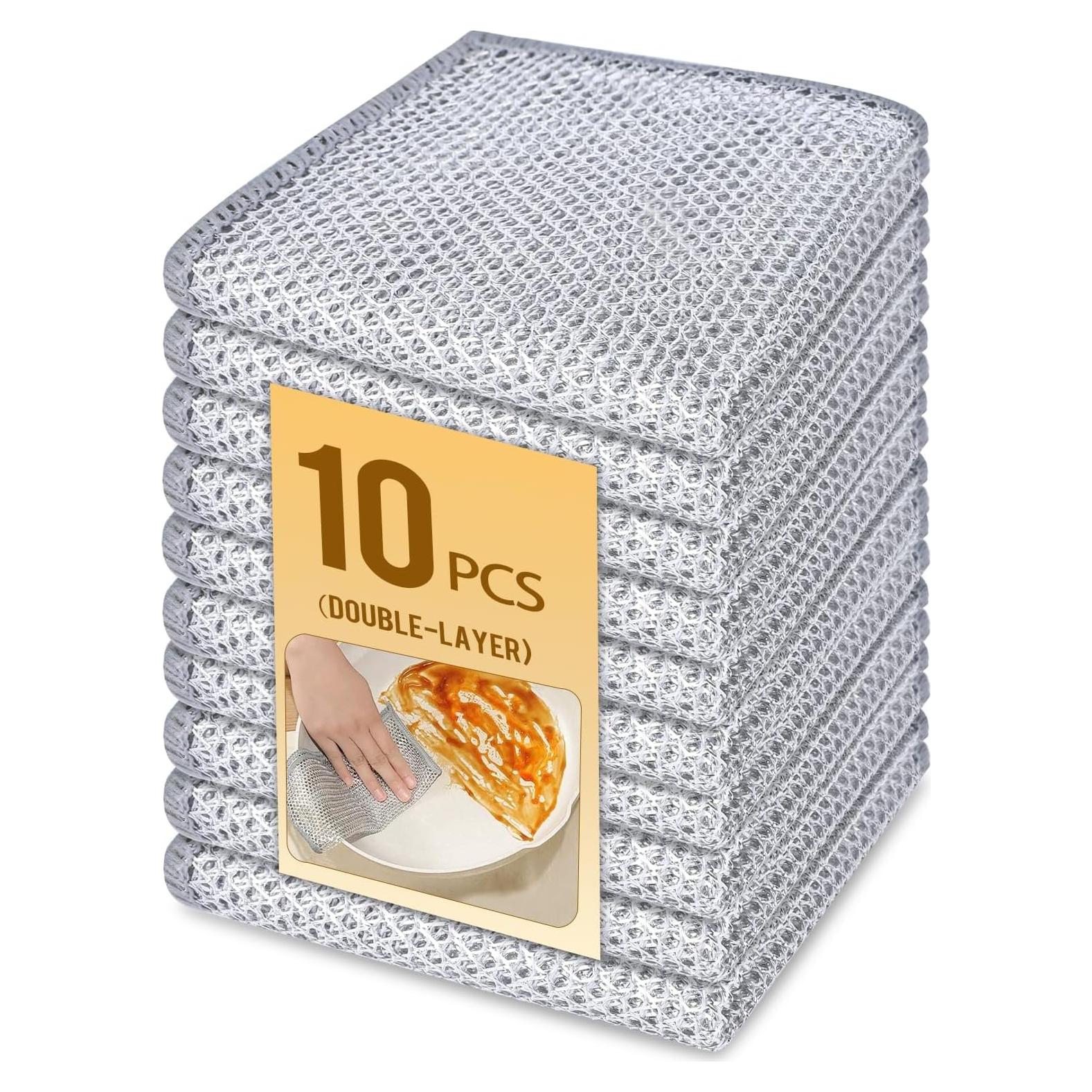 Paño de Cocina LivyChouance Doble Capa 20x20 cm 10 Unidades