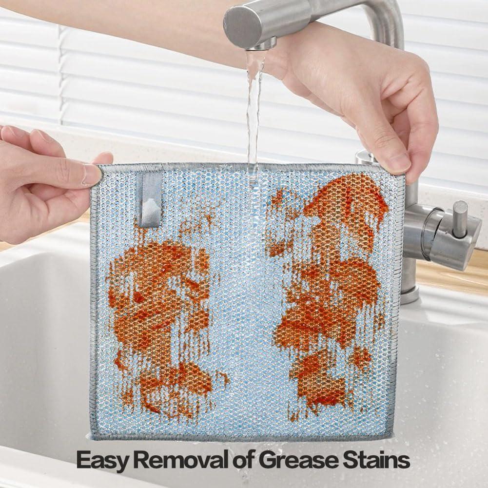 12 Trapos de Alambre RHQQ Reutilizables para Limpieza