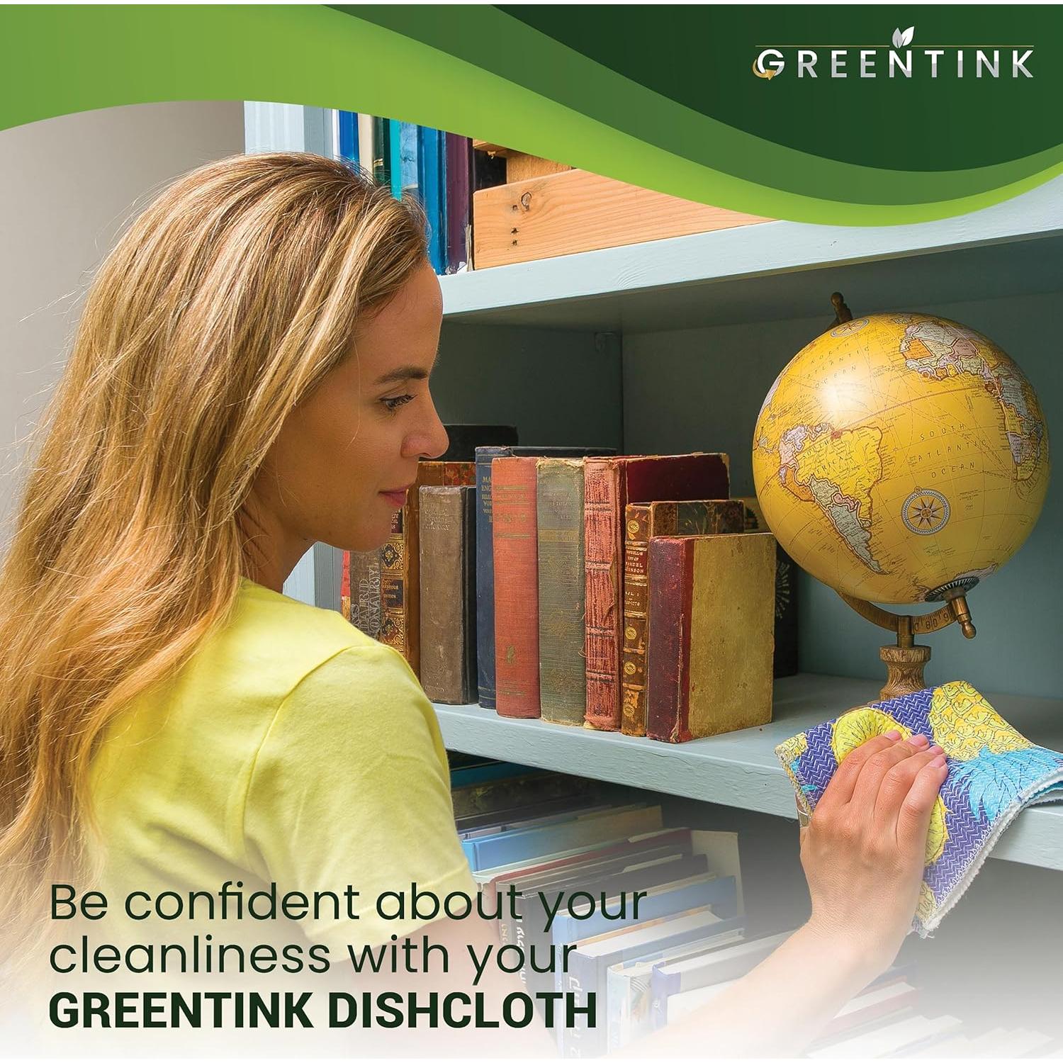 Juego de Paños de Cocina Ecológicos GREENTINK 10 Pk 30,48 cm