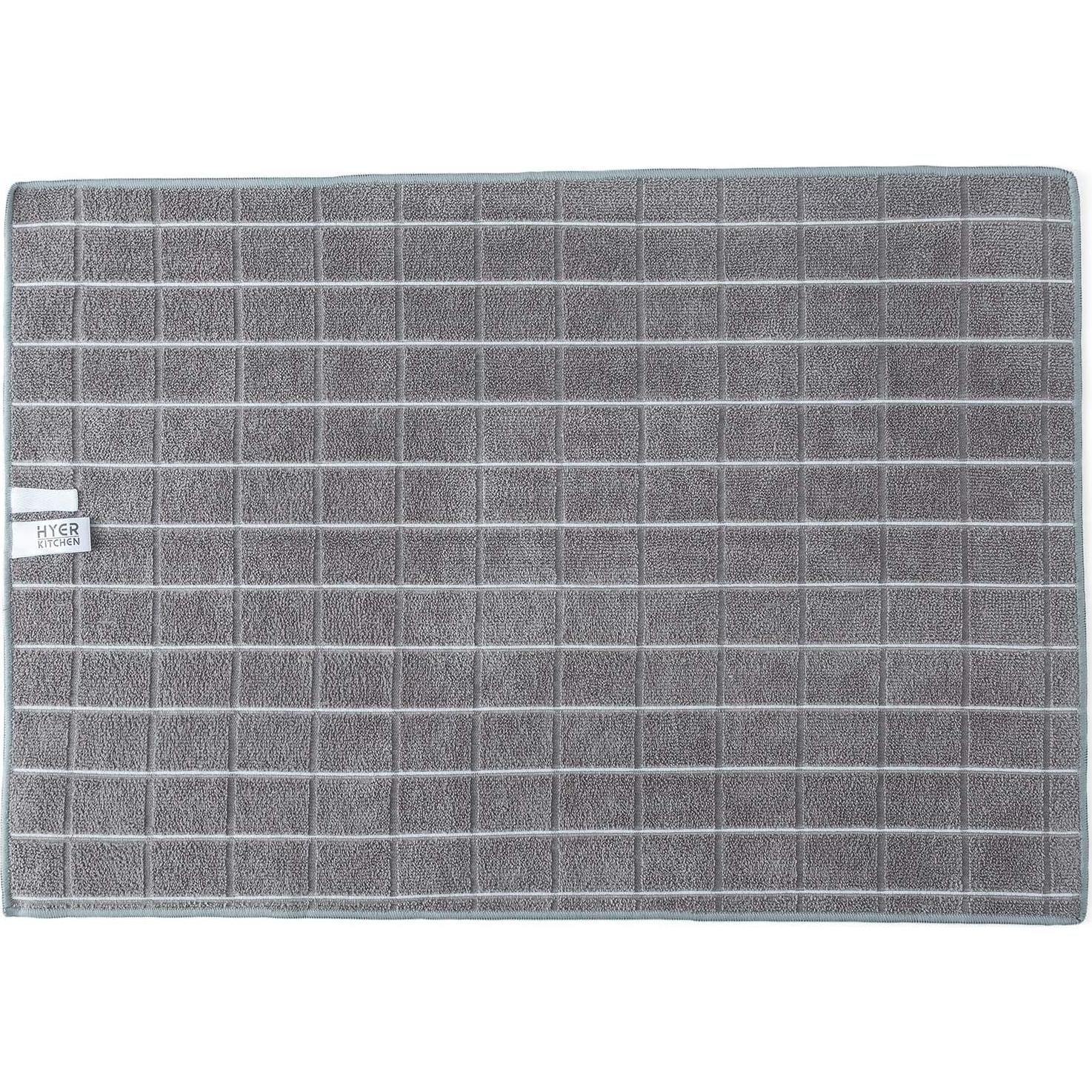 Toallas de Microfibra HYER KITCHEN 8 Unidades 66x46 cm Gris