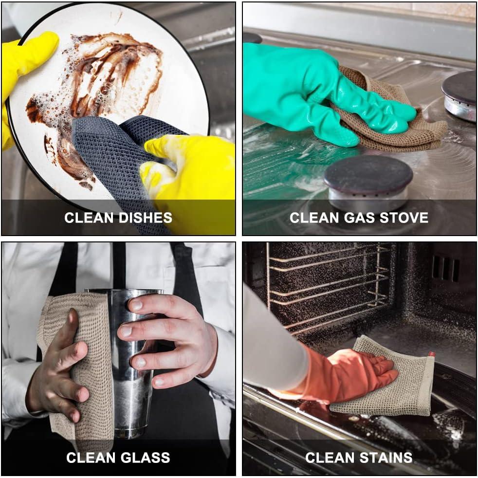 Toallas de Cocina Nialnant 100% Algodón 12x12 cm Multicolor