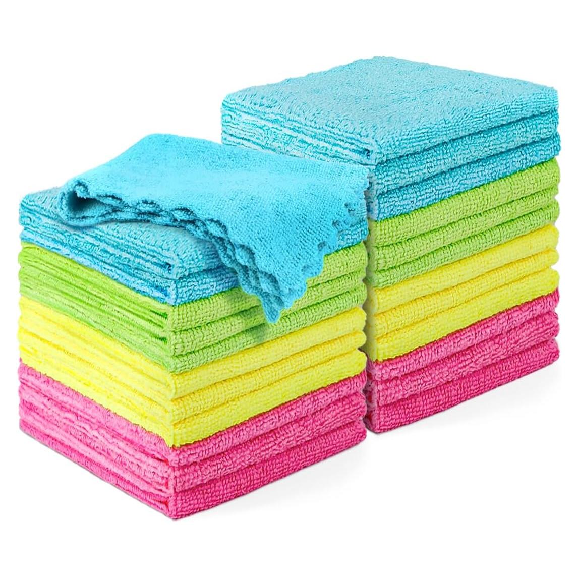 Paquete de 24 Paños de Microfibra HOMEXCEL 27x22 cm