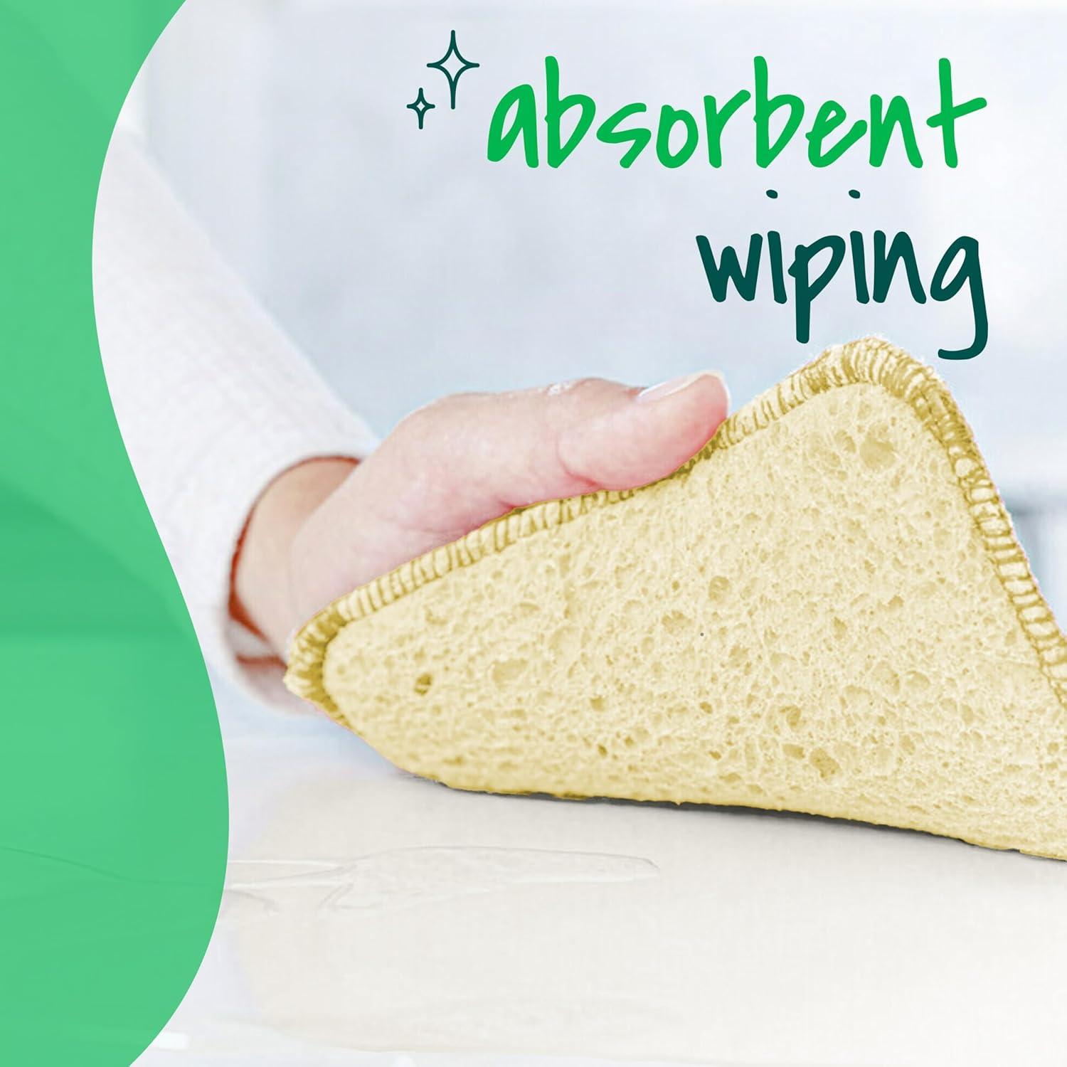 Scotch-Brite Dobie Scrub & Wipe Cloths, Sponge Cloths for Cleaning Kitchen, Bathroom, and Household, Dobie Scrub and Wipe Cloth Absorbs and Doesn't Scratch, 2 Cleaning Cloths