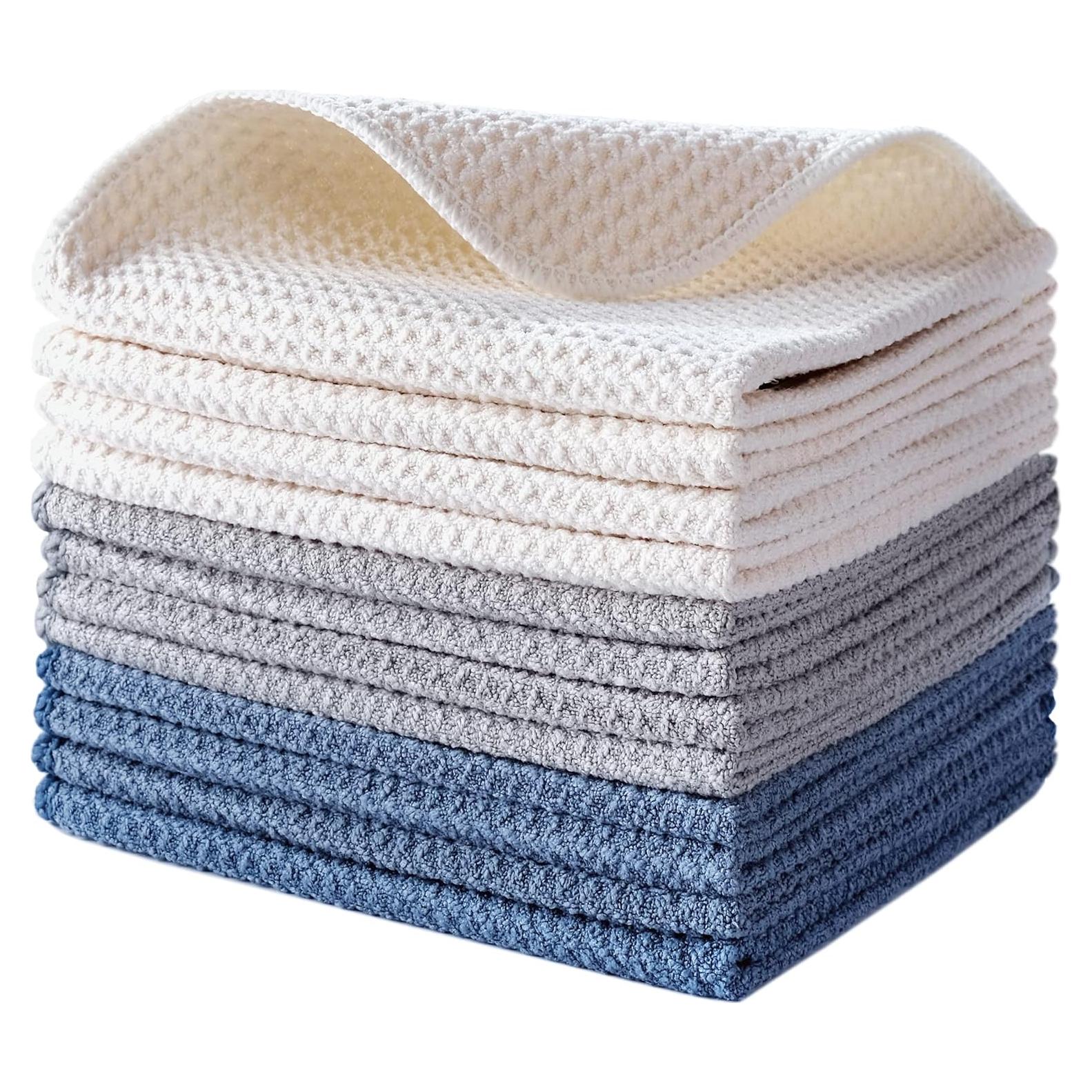 Paño de Cocina Microfibra POLYTE 12 Piezas 31x31 cm