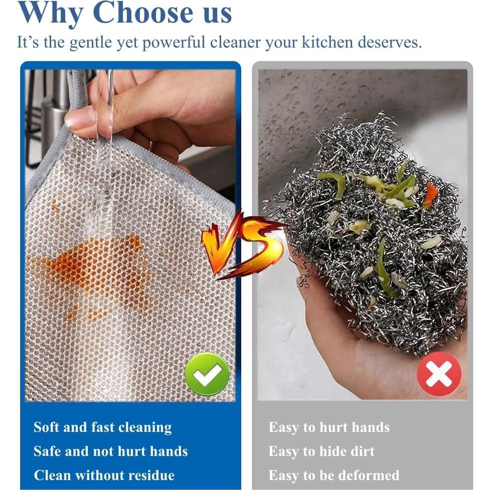 Paquete de 10 paños de cocina PXIRQ 20x20 cm reutilizables