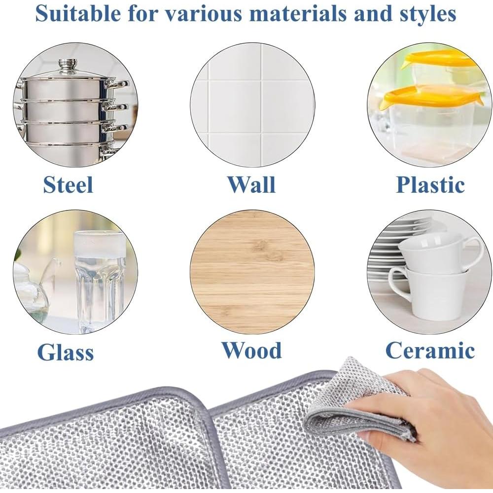 Paquete de 10 paños de cocina PXIRQ 20x20 cm reutilizables