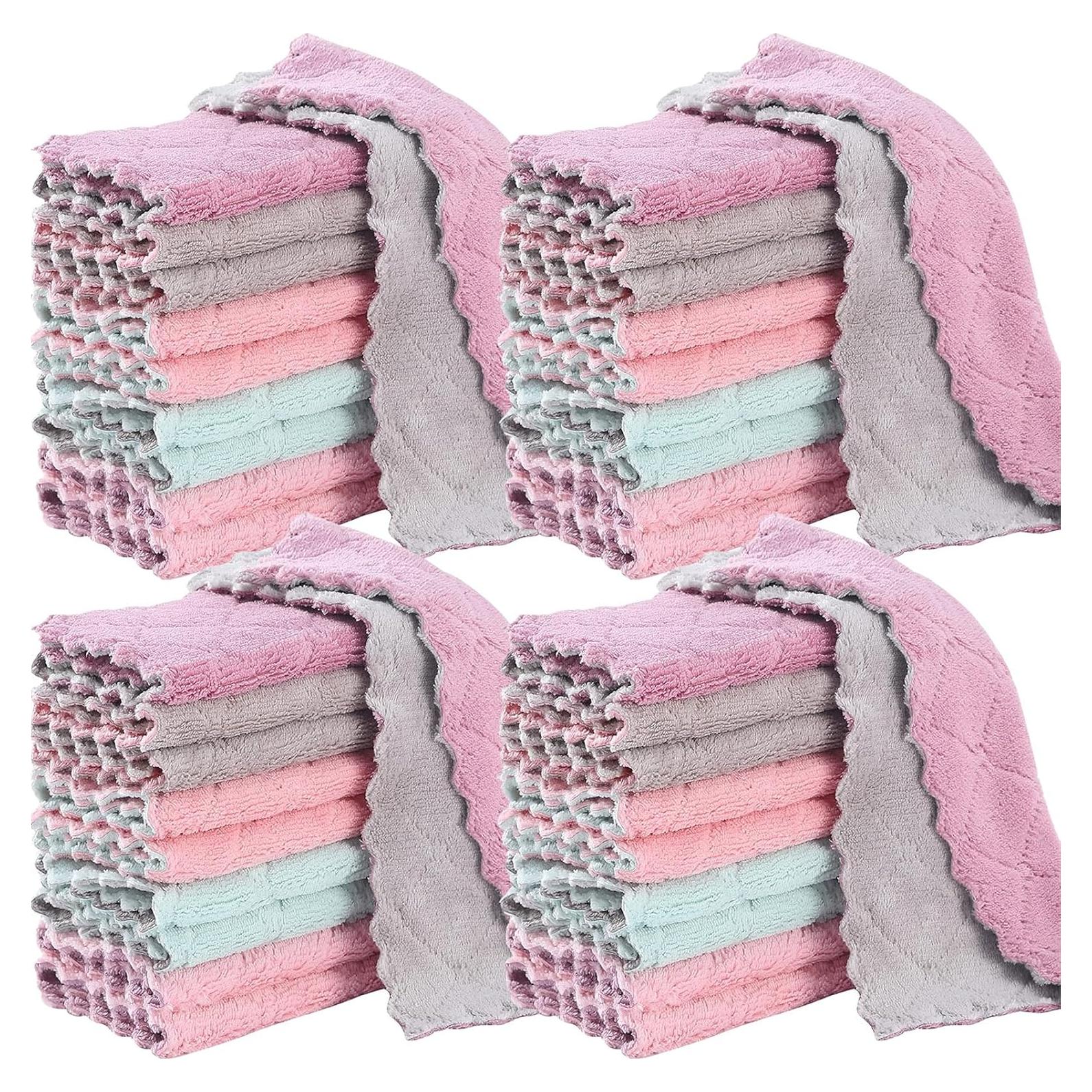 Paquete de 32 paños de cocina Borsicge 15x28 cm absorbentes