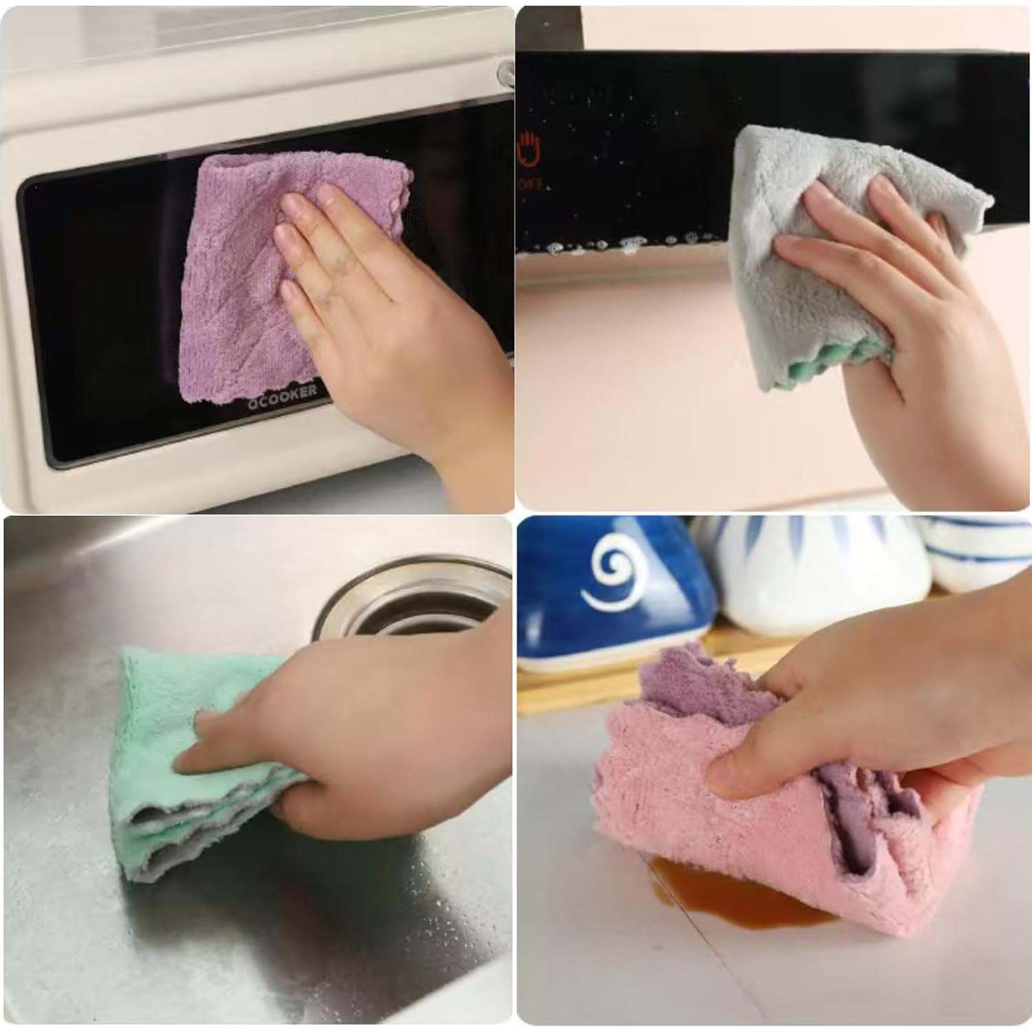 Paquete de 32 paños de cocina Borsicge 15x28 cm absorbentes