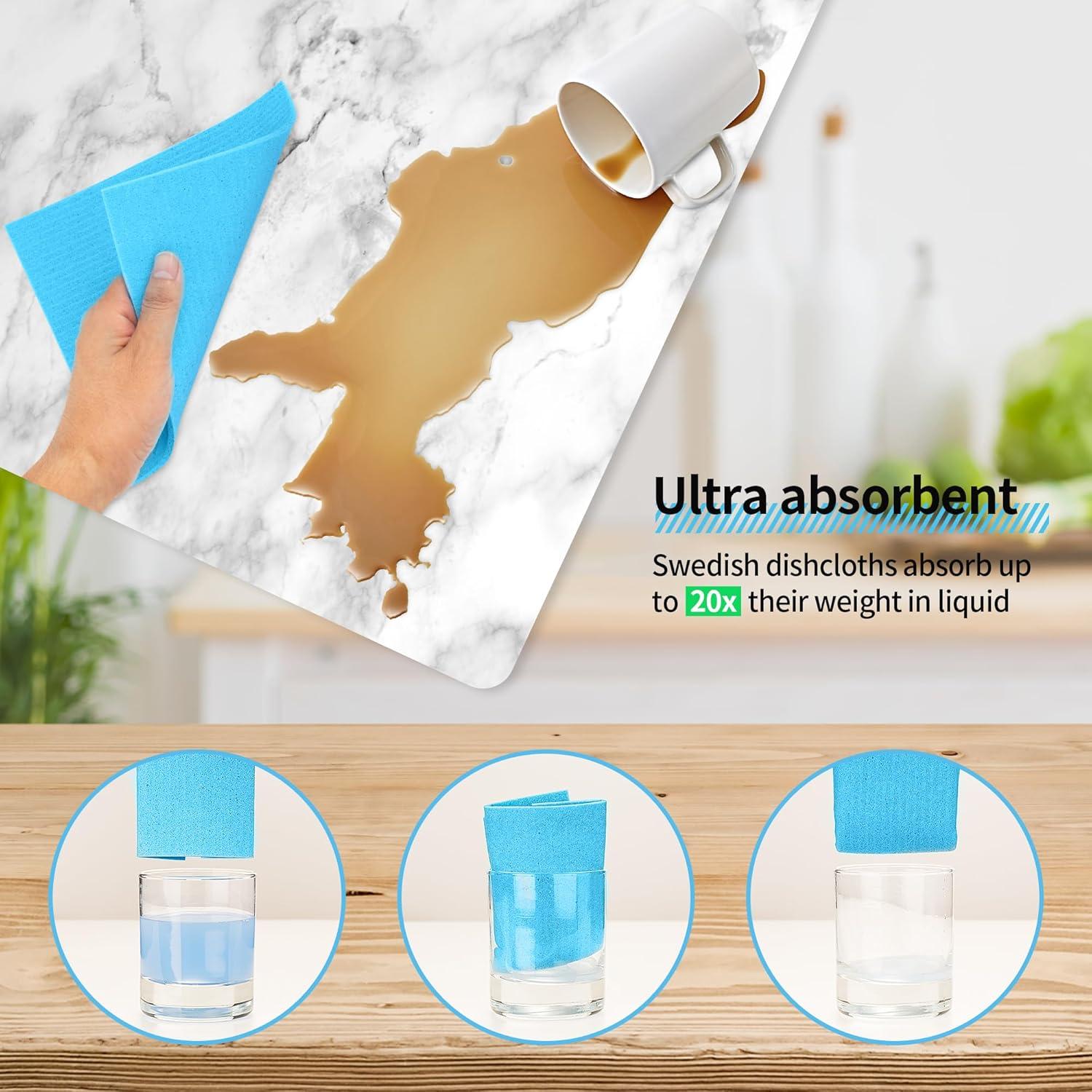 Paños de Cocina Reutilizables HOMERHYME 10 Piezas Multicolor