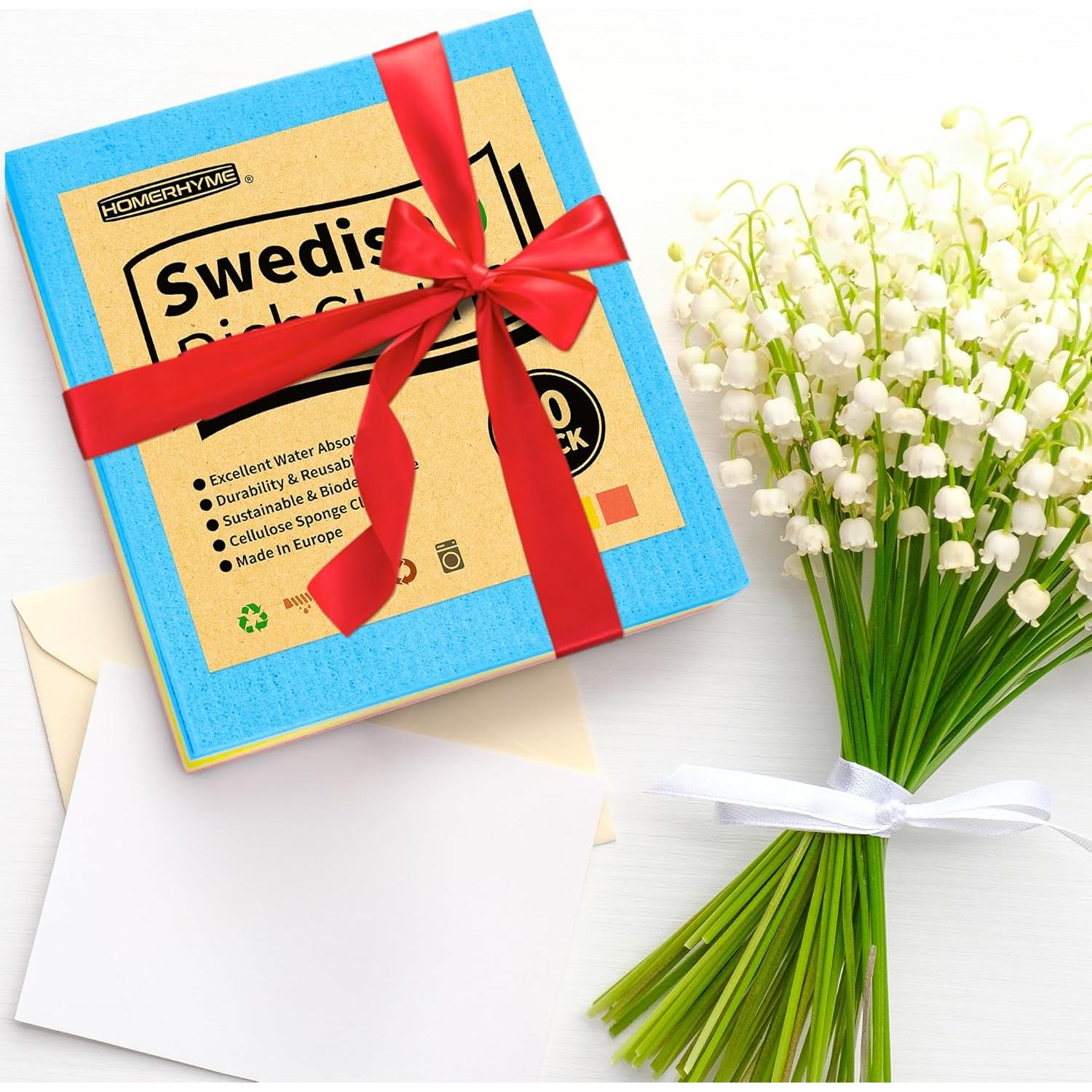 Paños de Cocina Reutilizables HOMERHYME 10 Piezas Multicolor