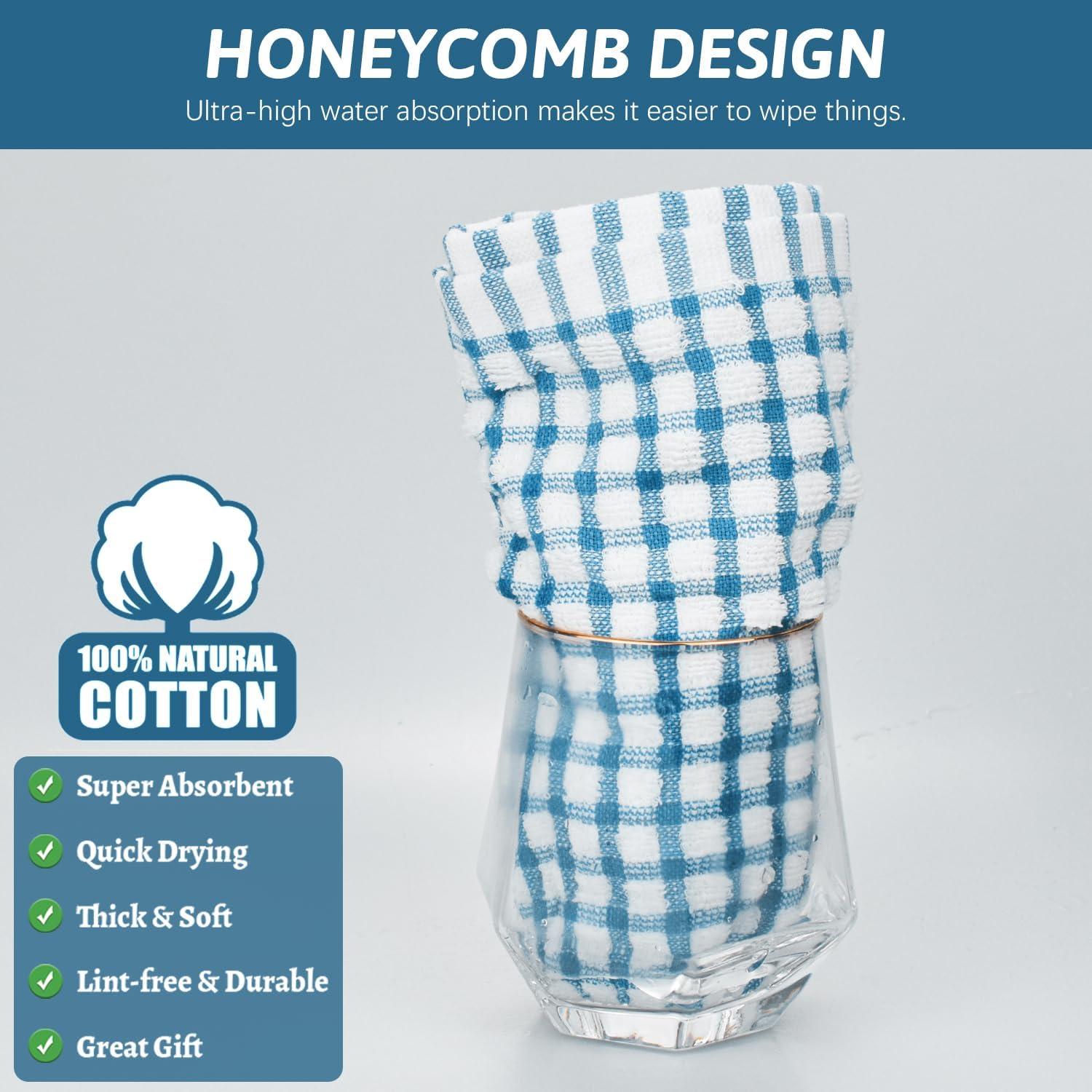 Trapos de Cocina Nialnant 8 Pcs 100% Algodón Absorbentes