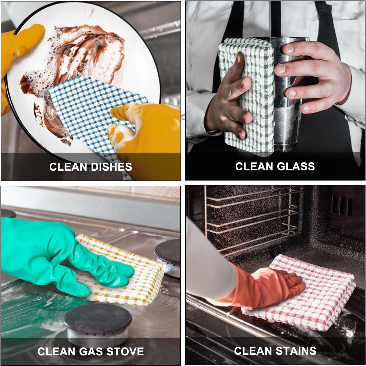 Trapos de Cocina Nialnant 8 Pcs 100% Algodón Absorbentes