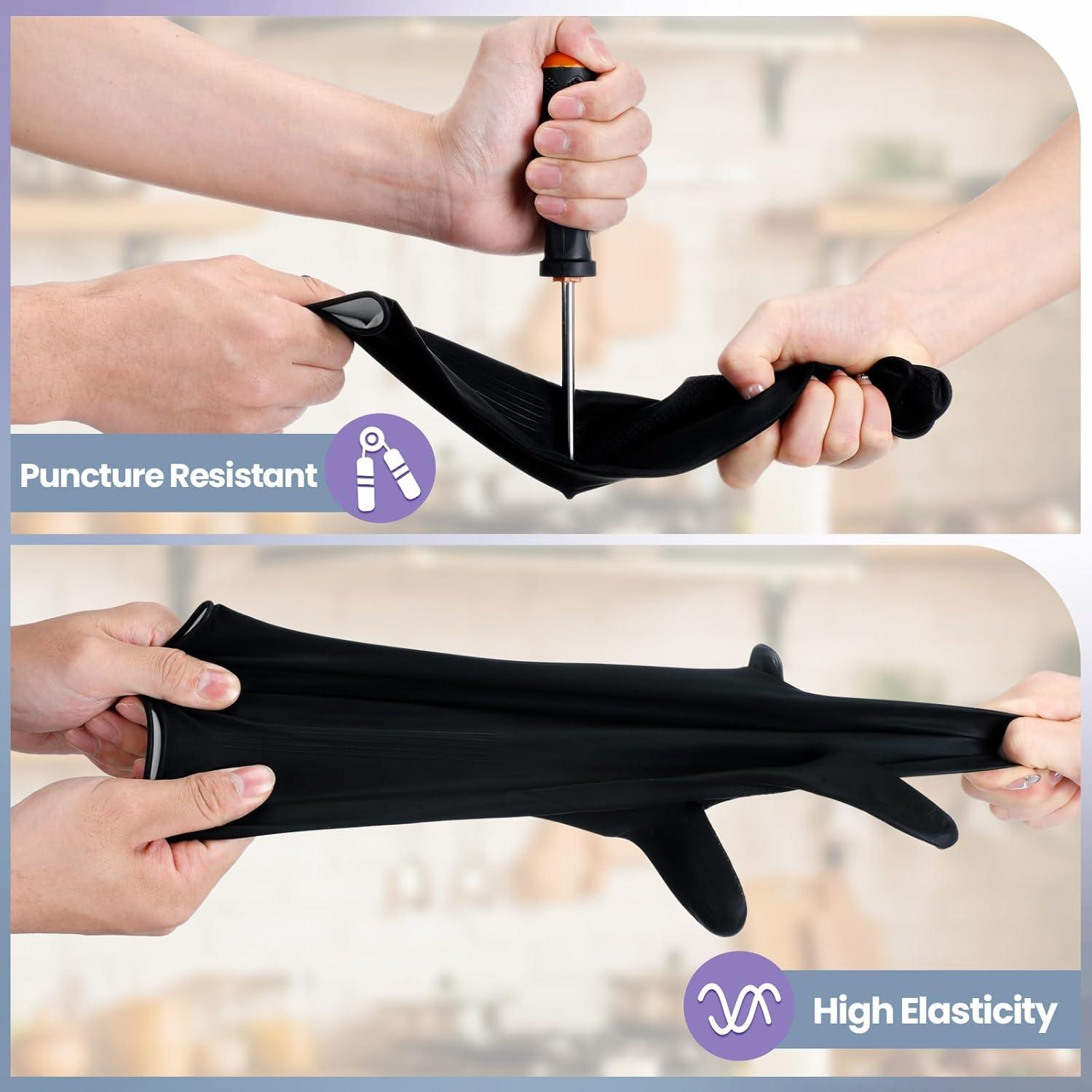 Hushee Guantes de Cocina de Goma Reutilizables 24 Pcs