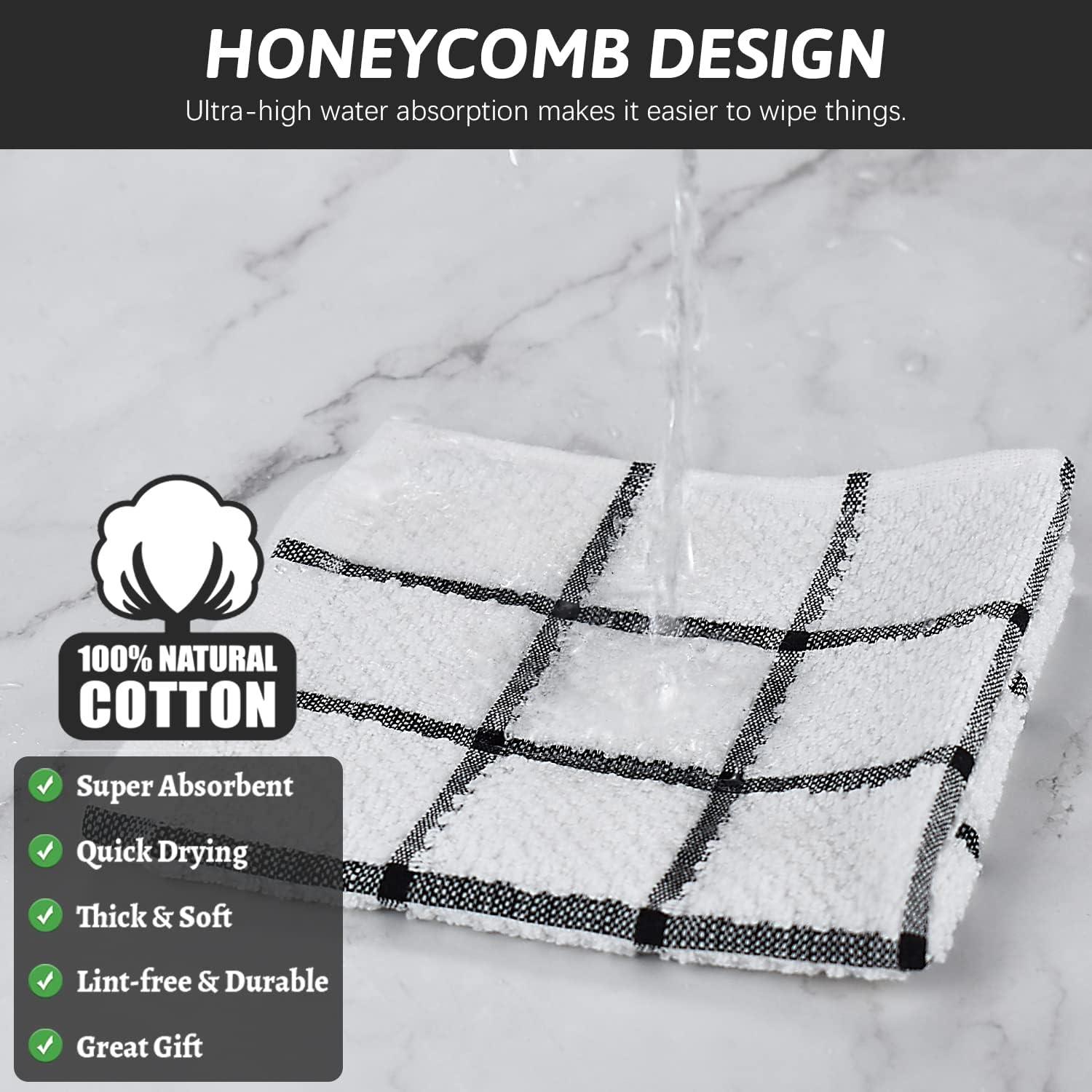 Paquete de 8 Paños de Cocina Nialnant 100% Algodón 30x30 cm