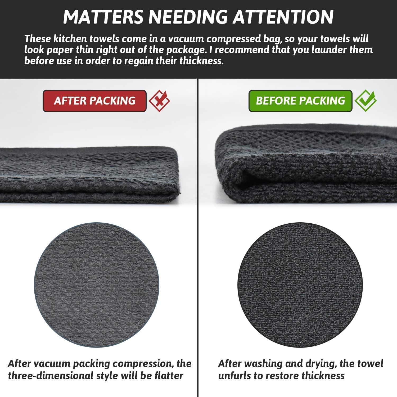 Paquete de 8 Paños de Cocina Nialnant 100% Algodón 30x30 cm