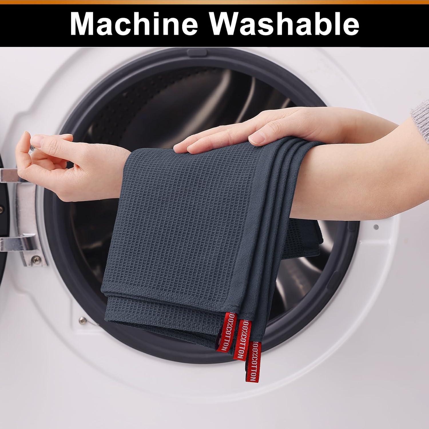 Paños de Cocina Homaxy 100% Algodón 30x30 cm - 6 Piezas