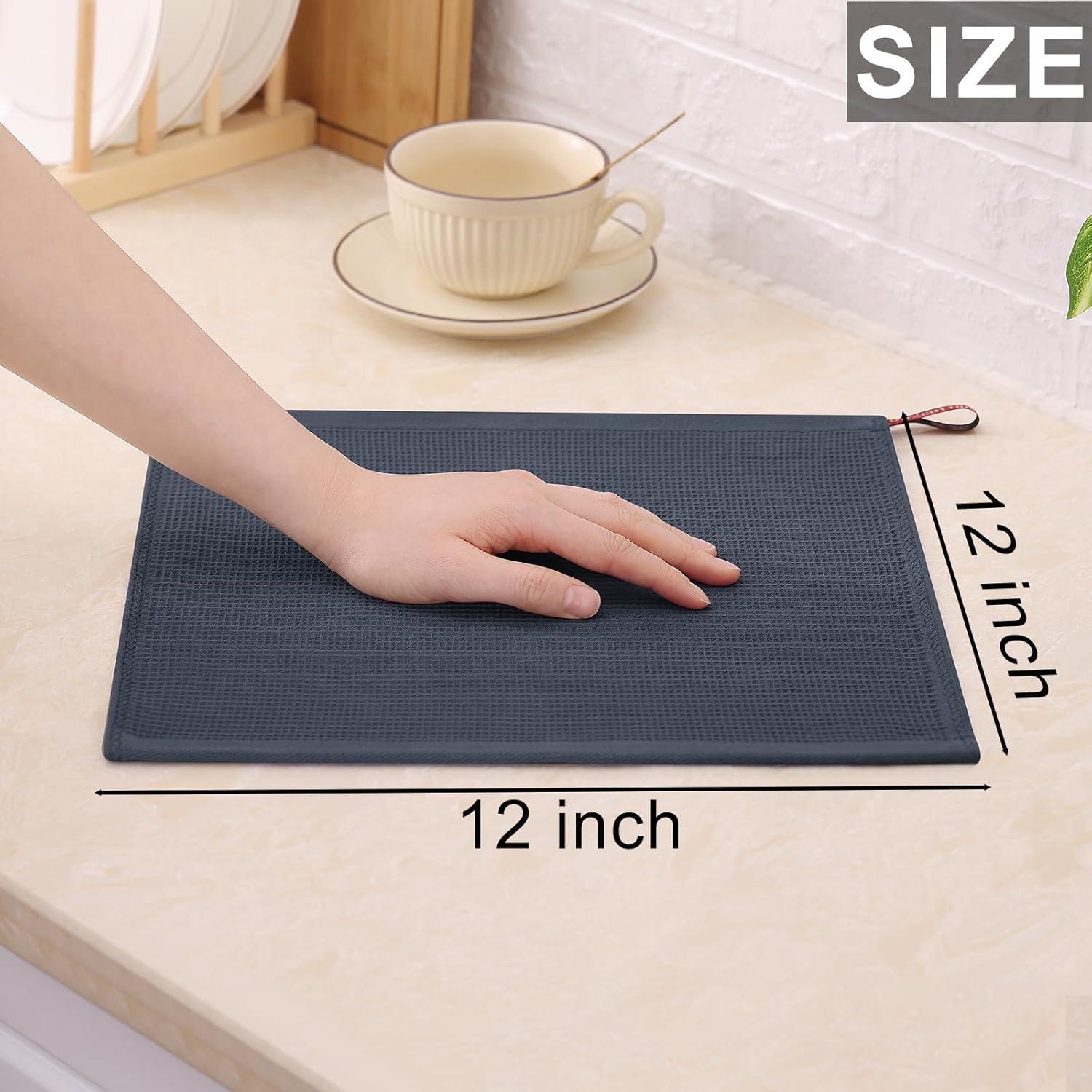 Paños de Cocina Homaxy 100% Algodón 30x30 cm - 6 Piezas