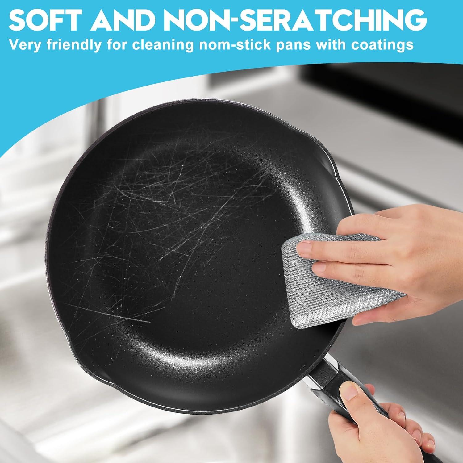 10 Paños de Alambre Sin Rayones VMKBL 20x20 cm Multiusos