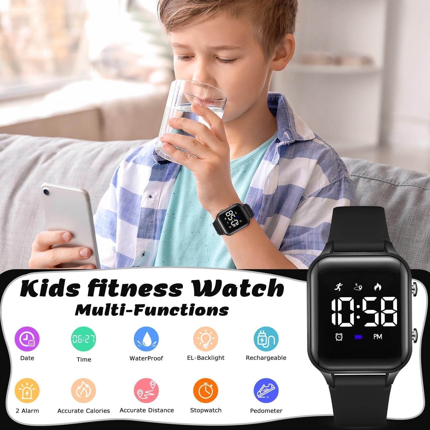 Reloj Digital Deportivo L LAVAREDO para Niños 5-13 Años