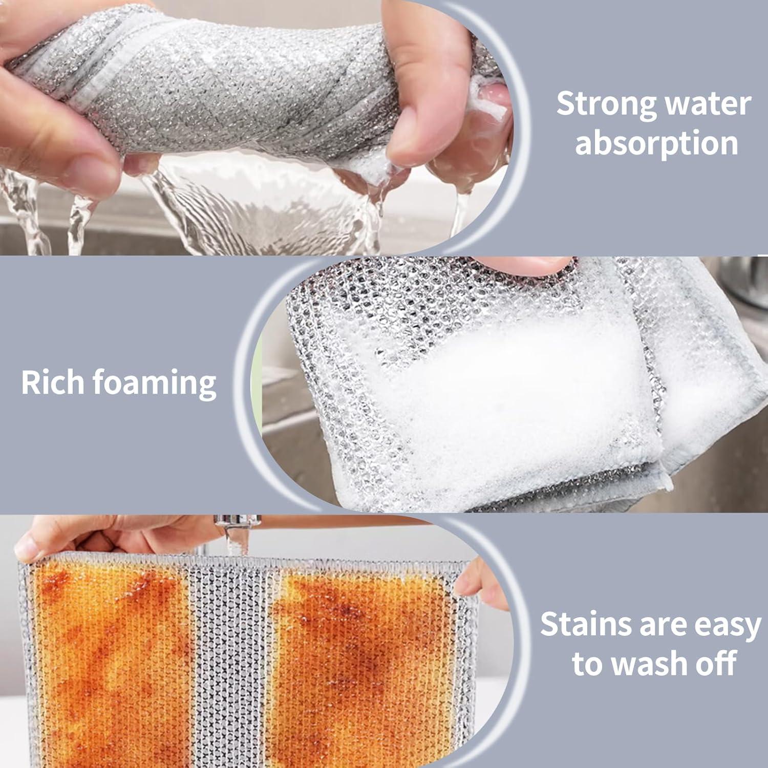 20 Trapos de Alambre Multiusos BOYYJING 20x20 cm