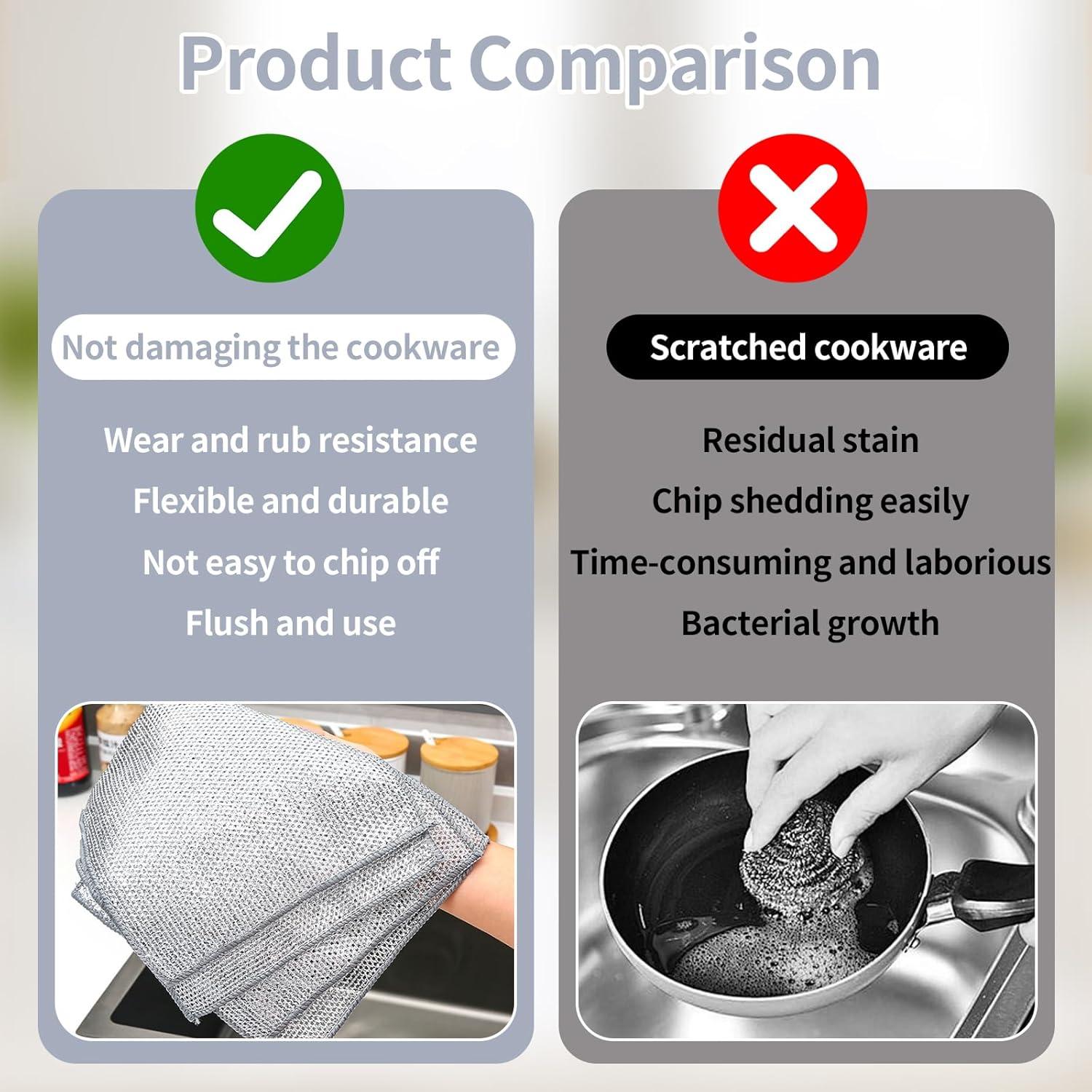 20 Trapos de Alambre Multiusos BOYYJING 20x20 cm