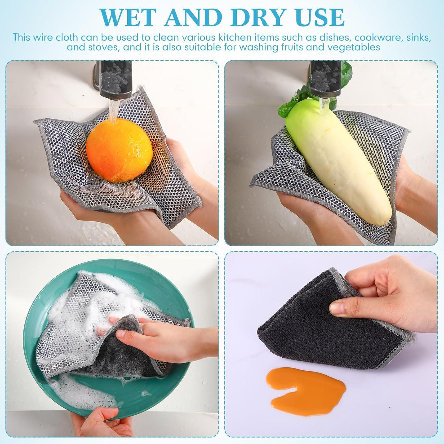 60 Trapos de Lavado de Platos Loyim Doble Capa 20x20 cm