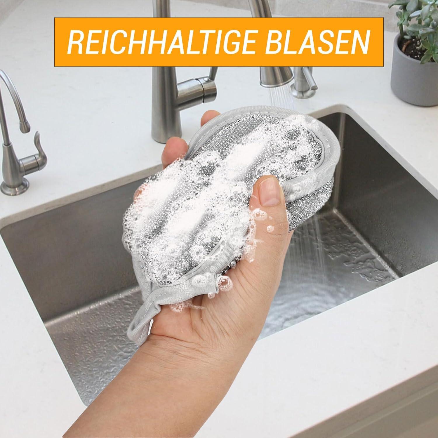 Trapos de Cocina Reutilizables Longzhuo 5 Piezas Alambre Plata